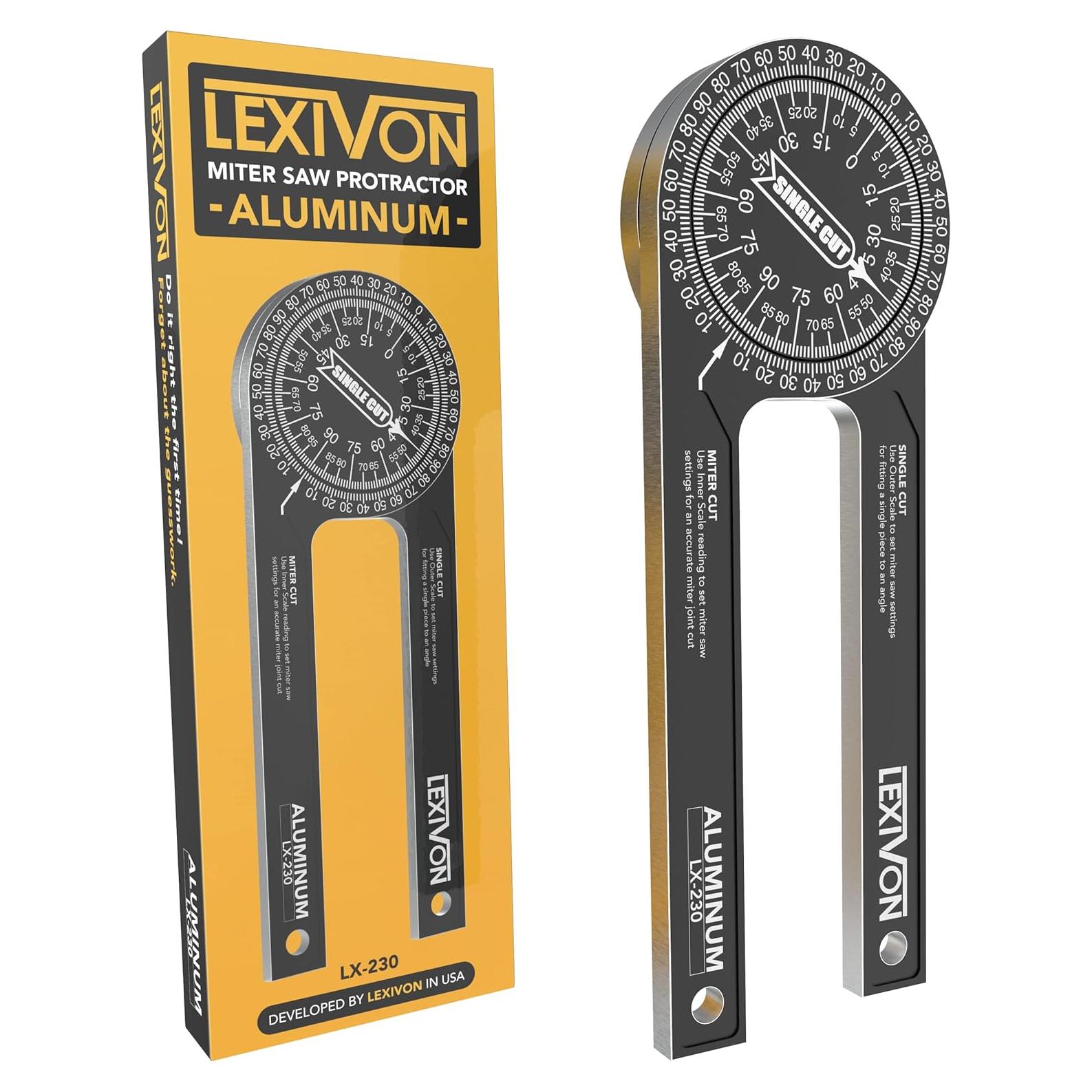 Protractor de inglete LEXIVON LX-230 17,78 cm acero anodizado