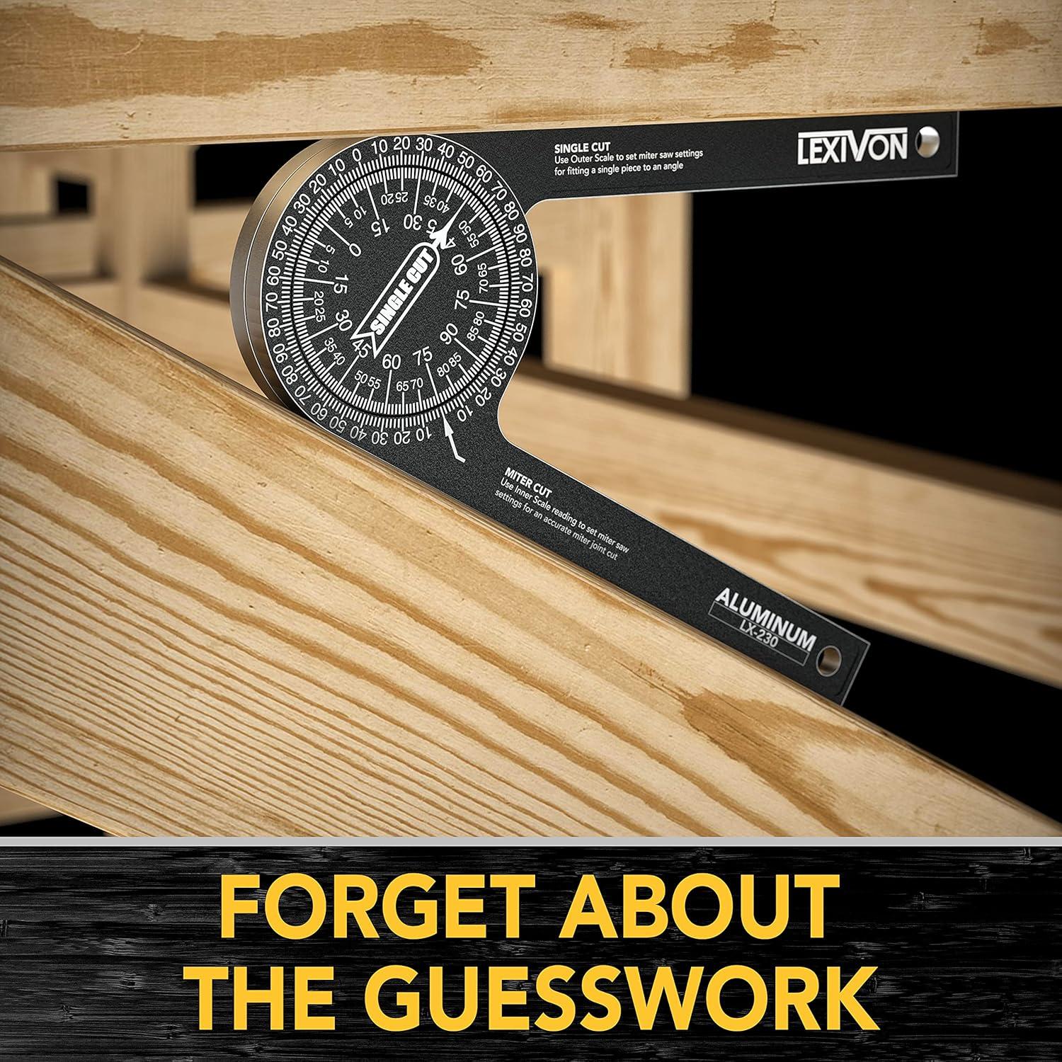 Protractor de inglete LEXIVON LX-230 17,78 cm acero anodizado