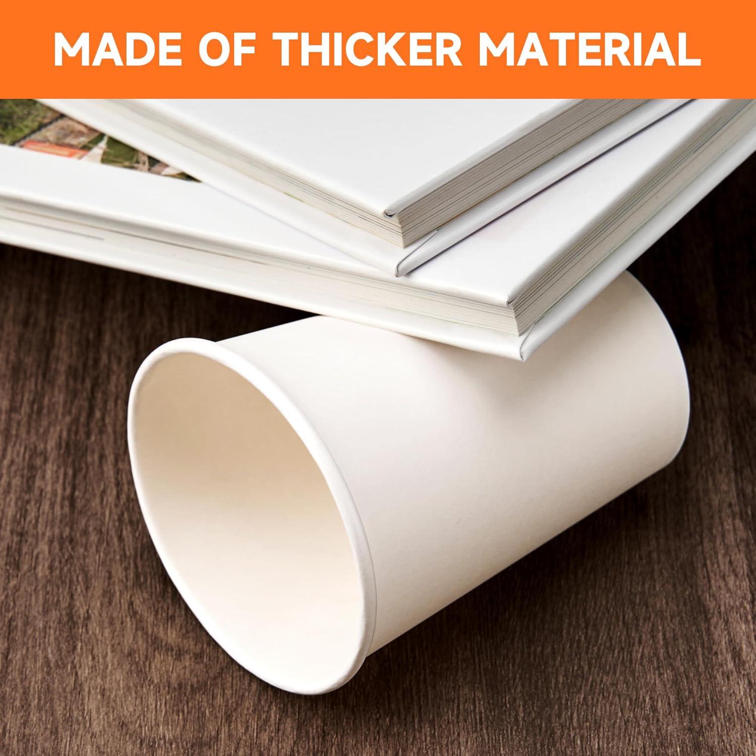 Tazas de Papel Desechables METAPRINT 12 oz - Paquete 300 Blancas