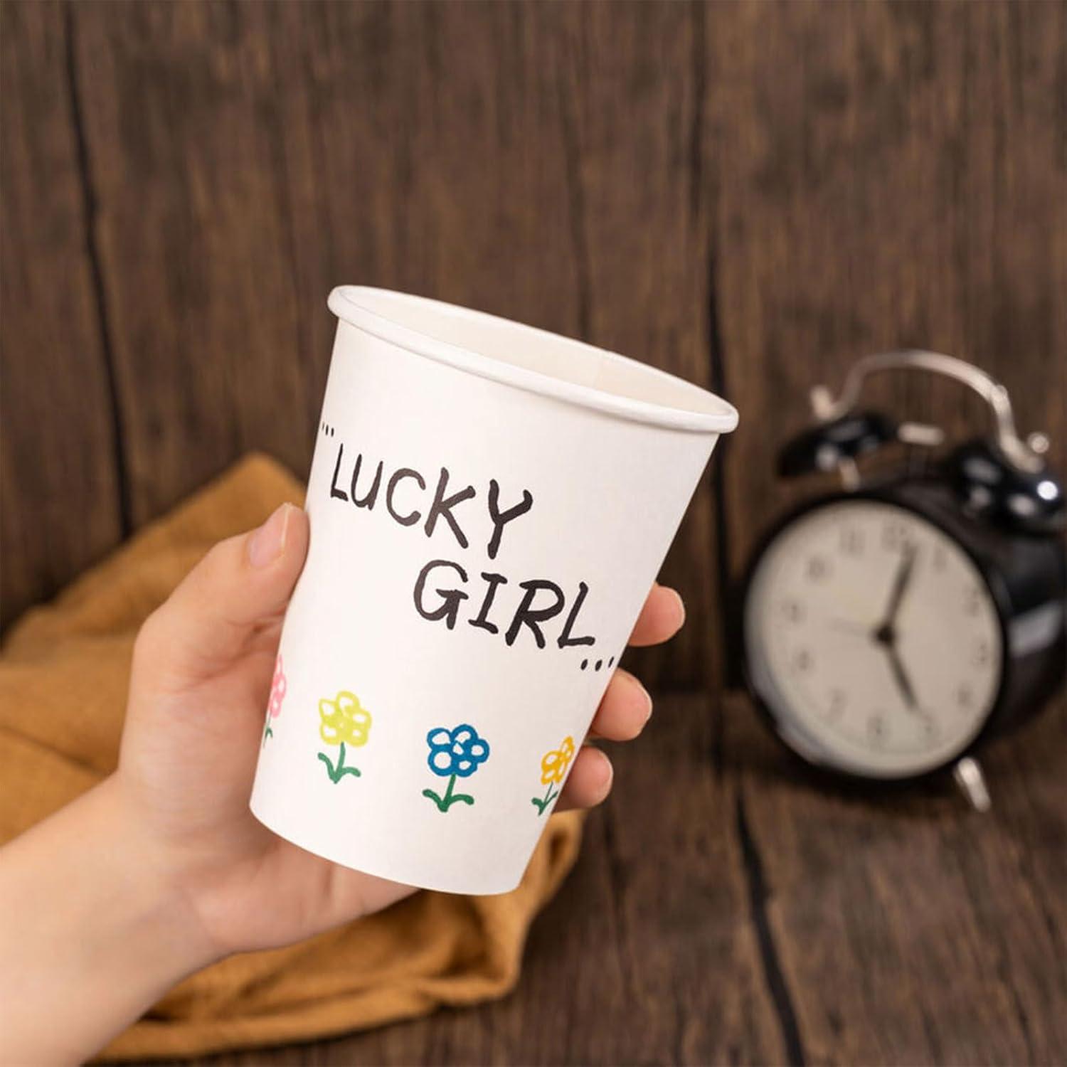 Tazas de Papel Desechables METAPRINT 12 oz - Paquete 300 Blancas