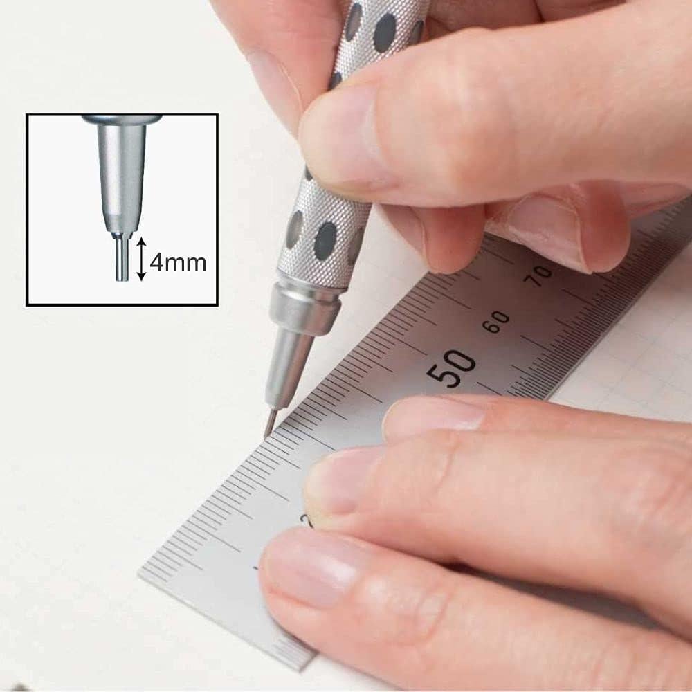 Lápiz Mecánico Pentel Graph Gear 1000 0.5mm Plata