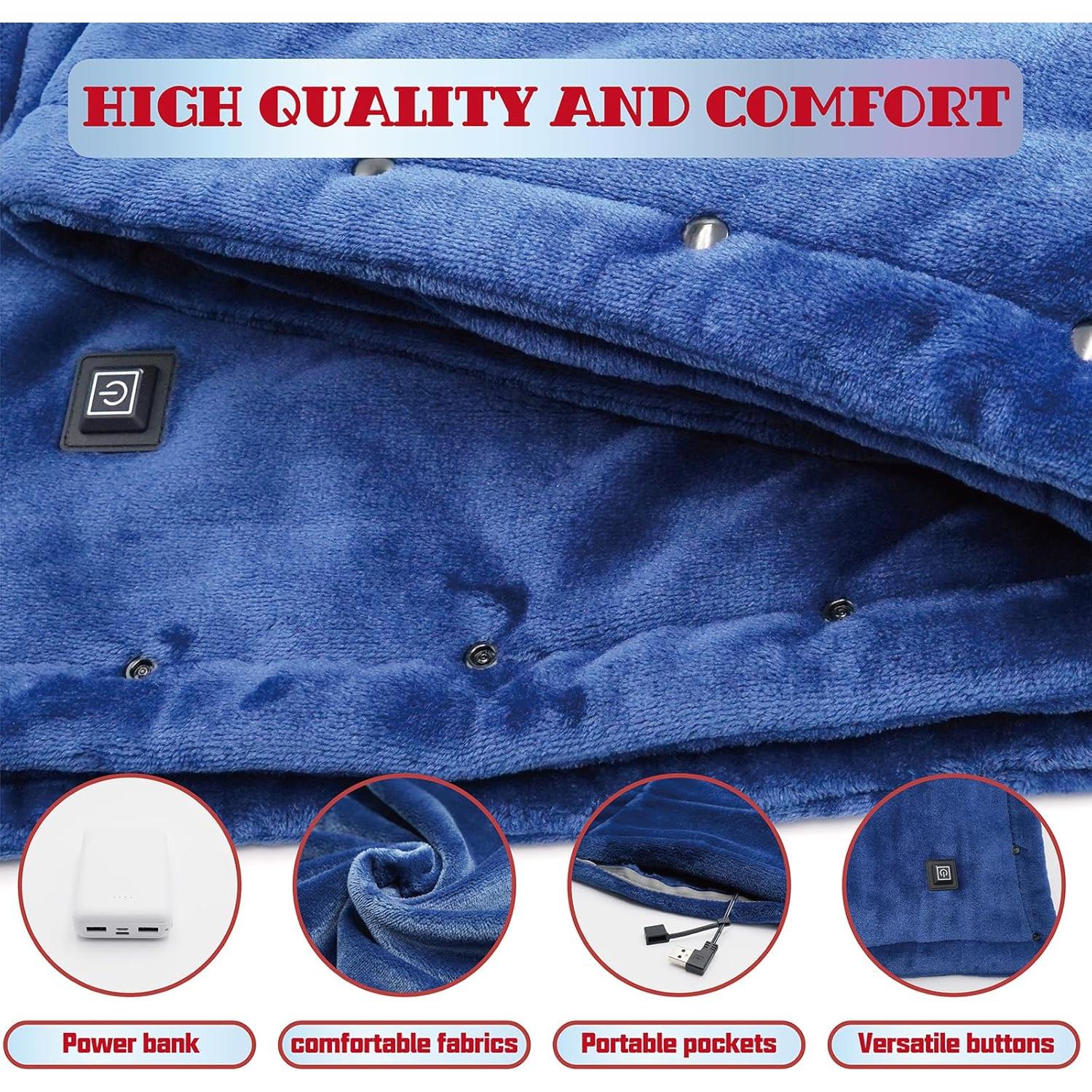 Manta Calentada a Batería KADORVA 139.7x83.8cm Sin Cable