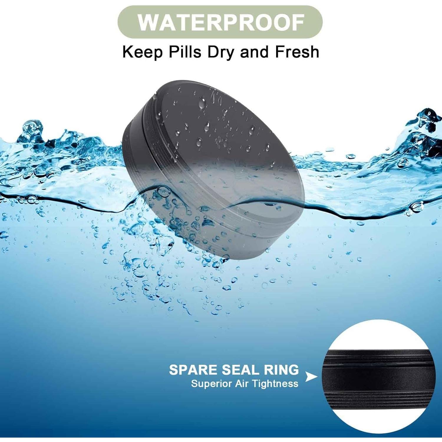 Organizador de Pastillas SOBAHIDO 4 Compartimentos Negro