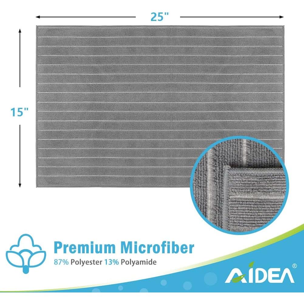 Toallas de Microfibra AIDEA 8 Pack 63.5x38.1 cm Gris