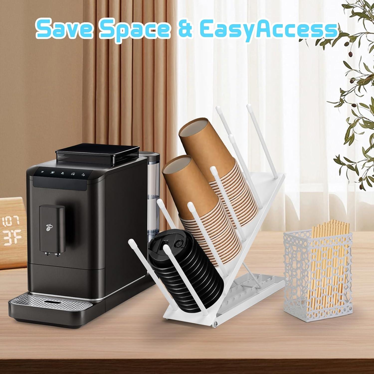 Soporte para Tazas de Café SANWICH Ajustable 4 Compartimentos