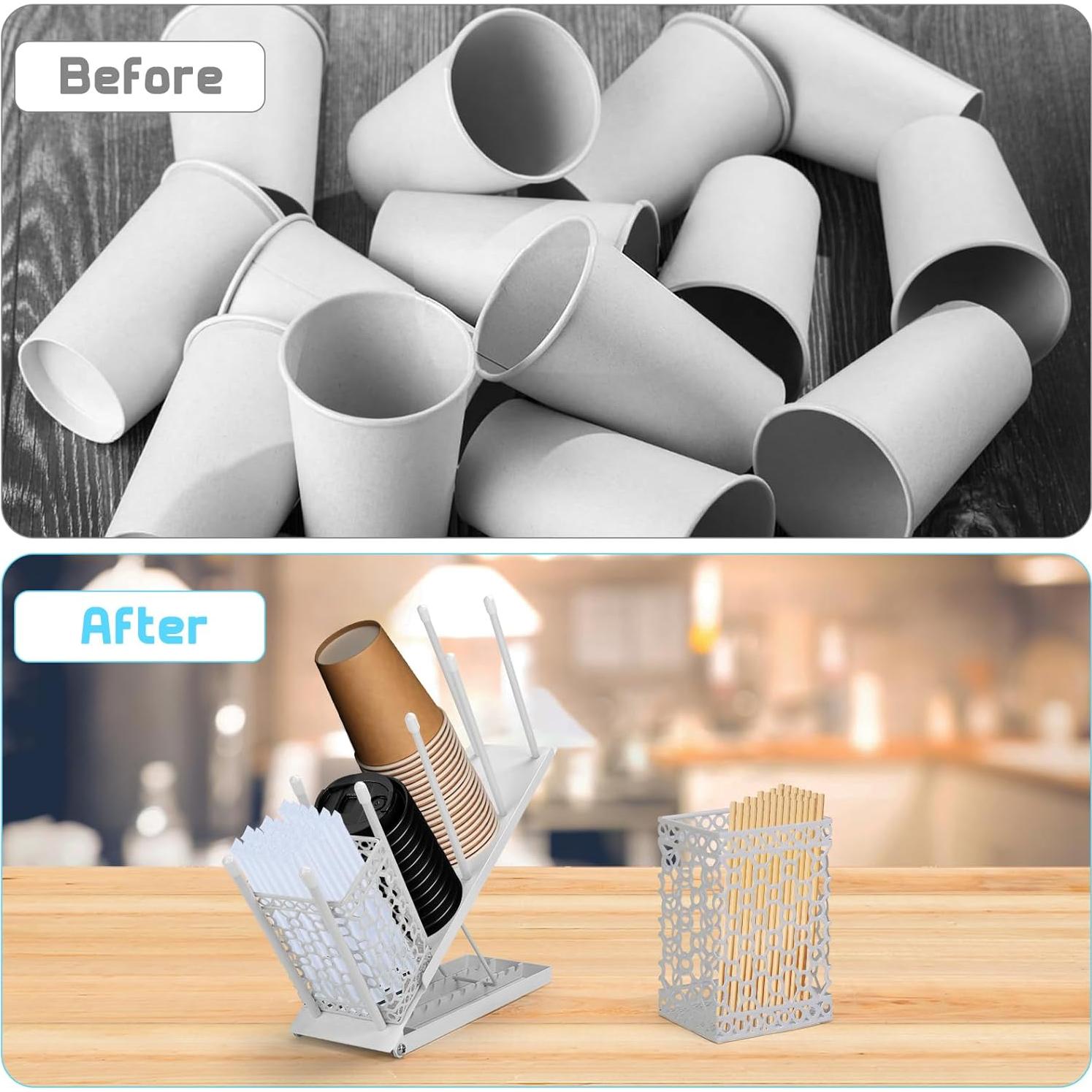 Soporte para Tazas de Café SANWICH Ajustable 4 Compartimentos