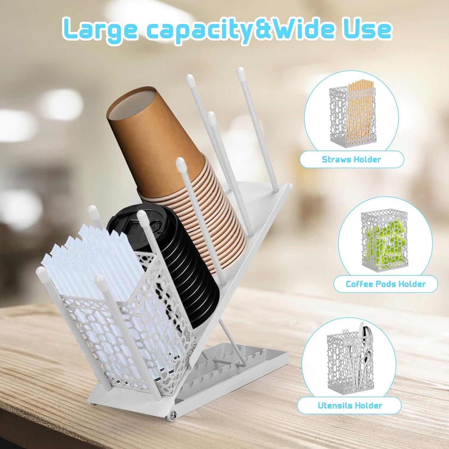 Soporte para Tazas de Café SANWICH Ajustable 4 Compartimentos