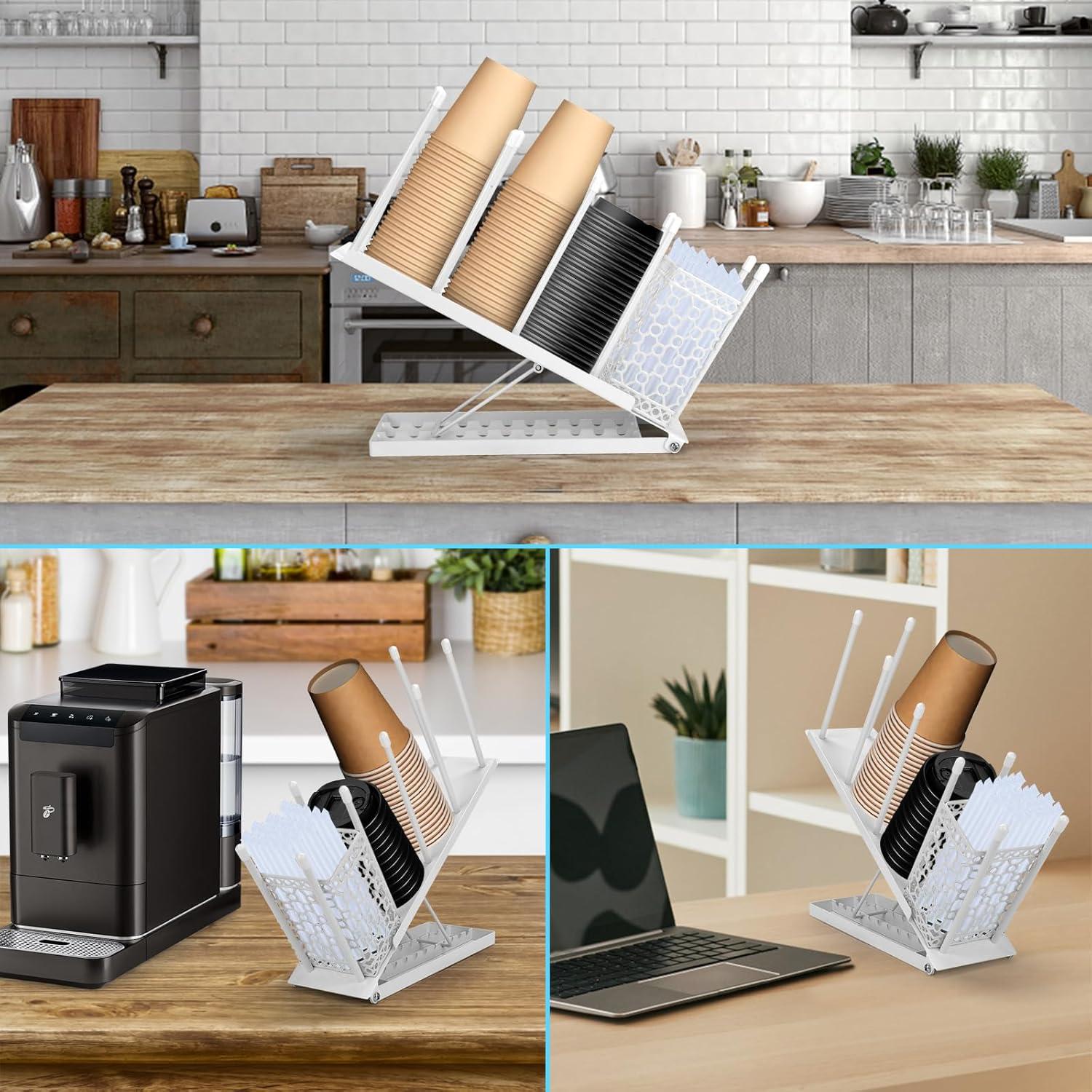 Soporte para Tazas de Café SANWICH Ajustable 4 Compartimentos