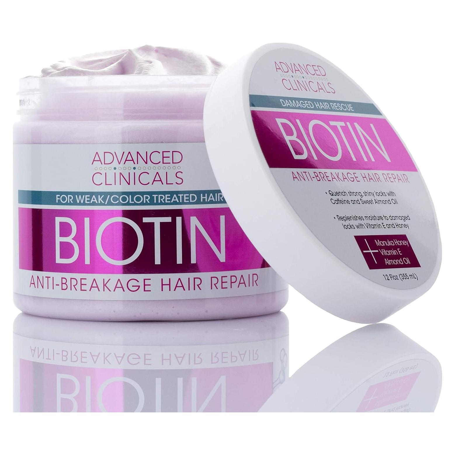 Mascarilla Reparadora Anti-Ruptura Biotina Advanced Clinicals 355ml