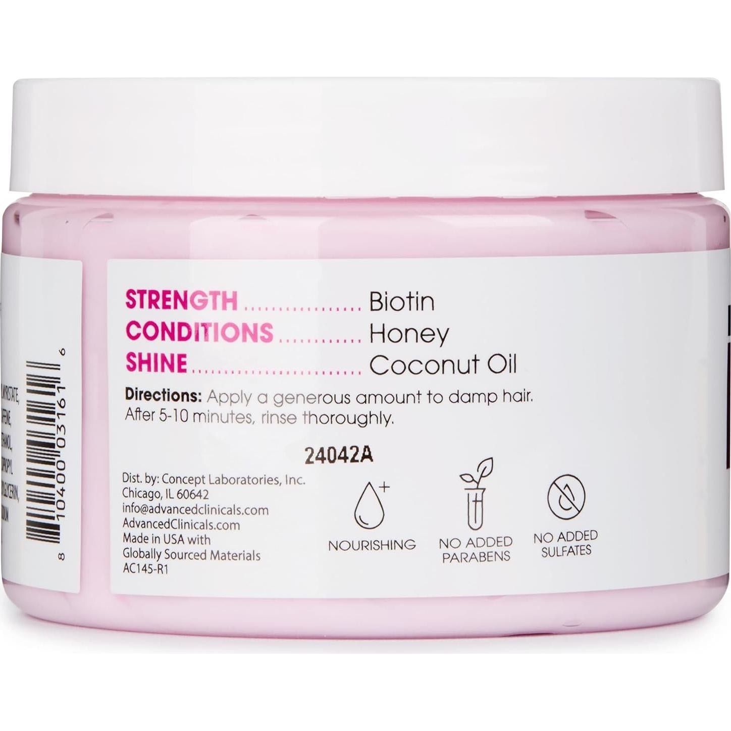 Mascarilla Reparadora Anti-Ruptura Biotina Advanced Clinicals 355ml