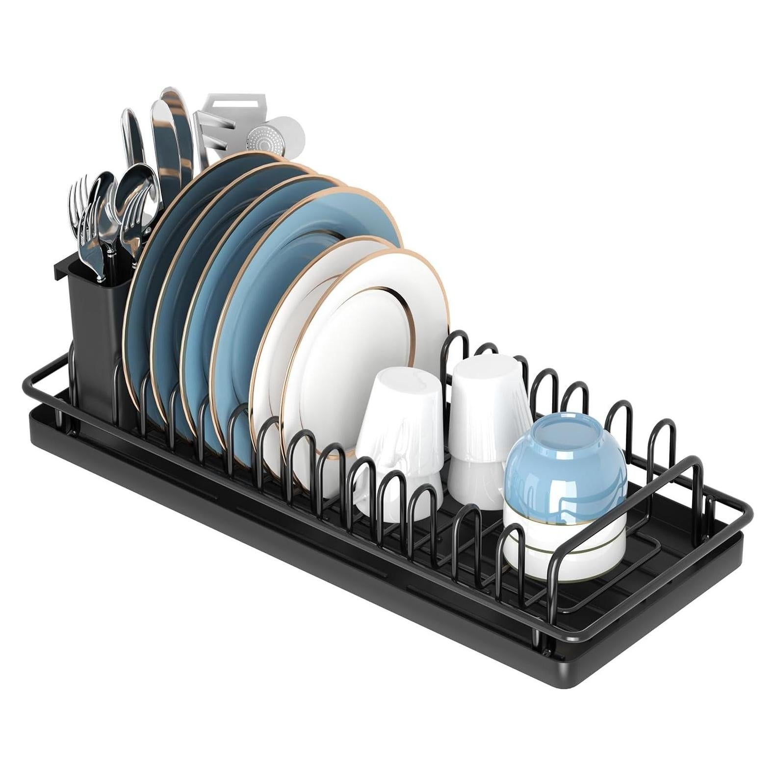 Escurridor de Platos Compacto XYZLVSI con Alfombrilla de Silicona