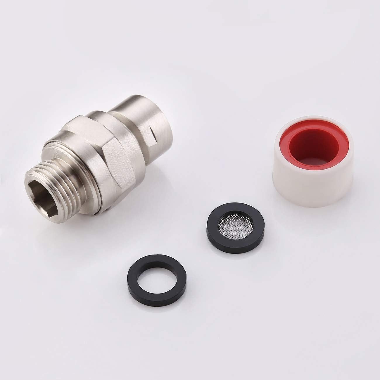 Adaptador de Cabezal de Ducha KES con Junta Esférica, Niquelado