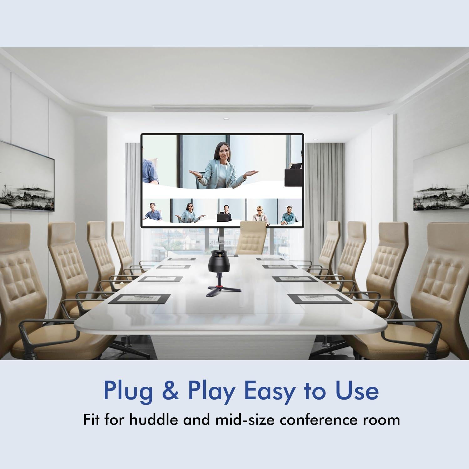Cámara de Conferencia 360° 1080P LM-10B para Sala Mediana