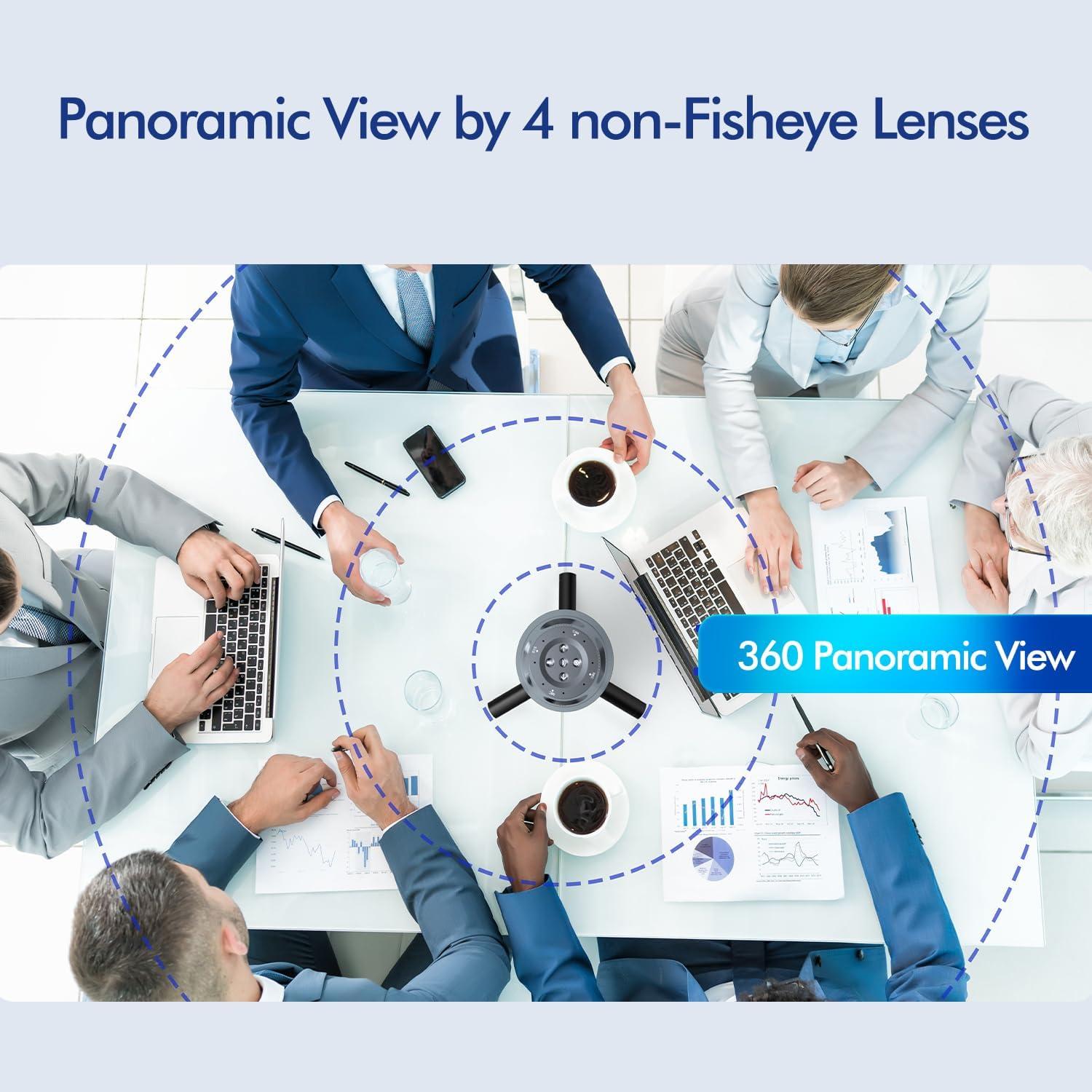 Cámara de Conferencia 360° 1080P LM-10B para Sala Mediana