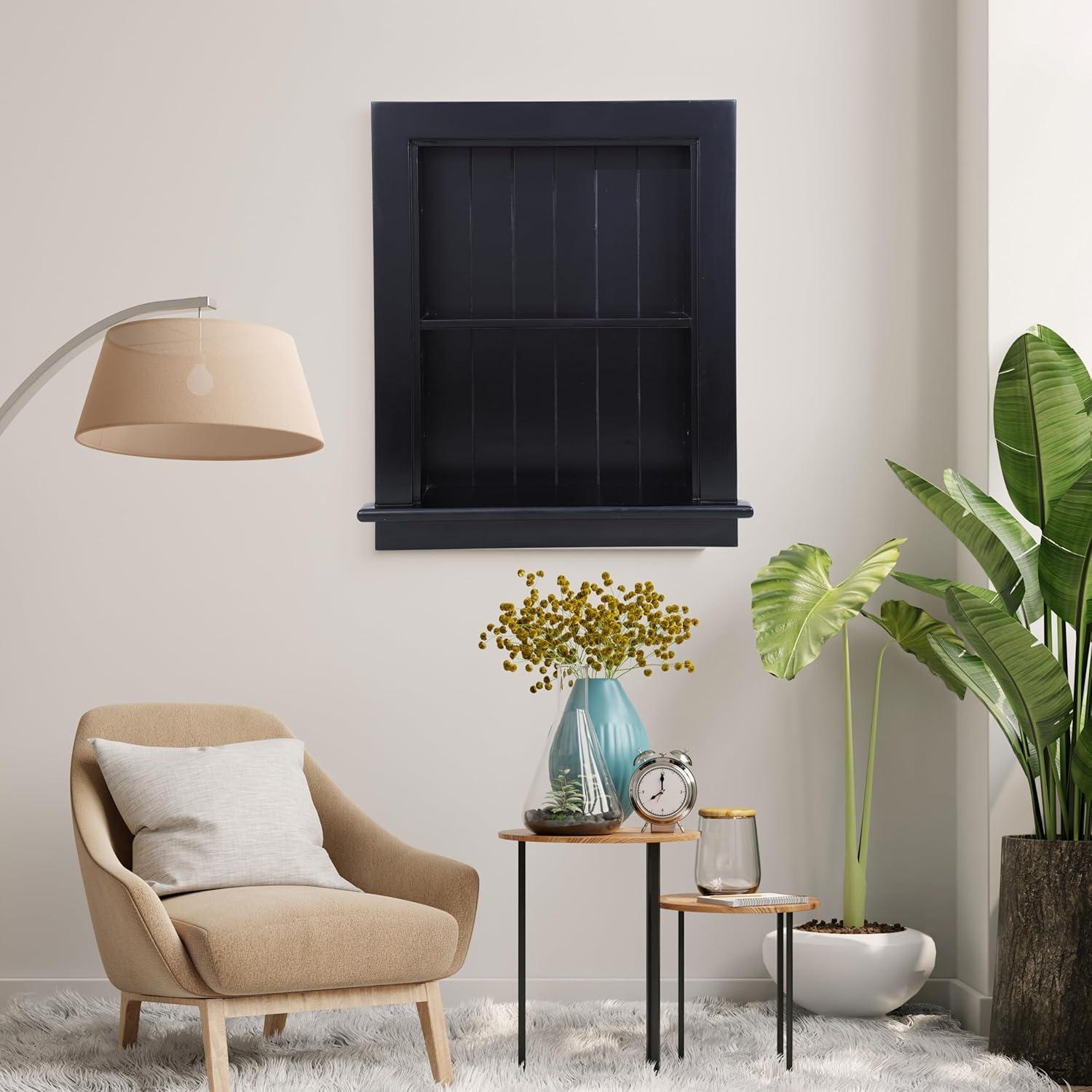 Gabinete de Medicina Empotrado Potter-Island 14x18 Negro