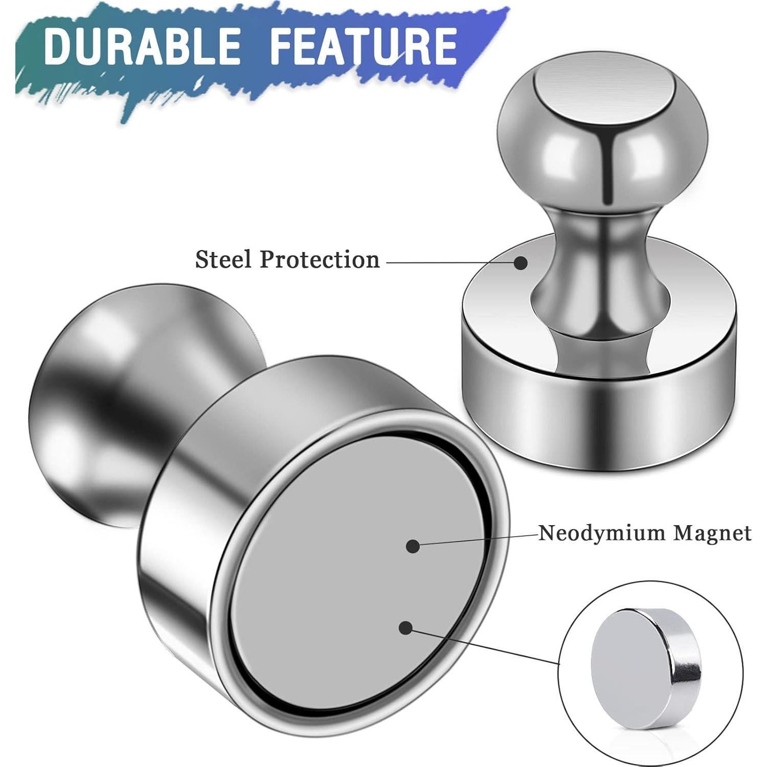 22 Imanes de Neodimio MAGXCENE para Refrigerador y Pizarra