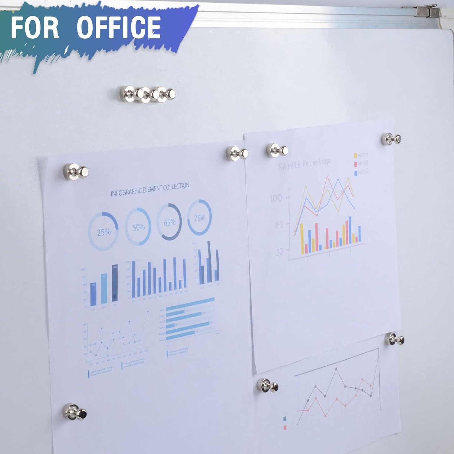 22 Imanes de Neodimio MAGXCENE para Refrigerador y Pizarra