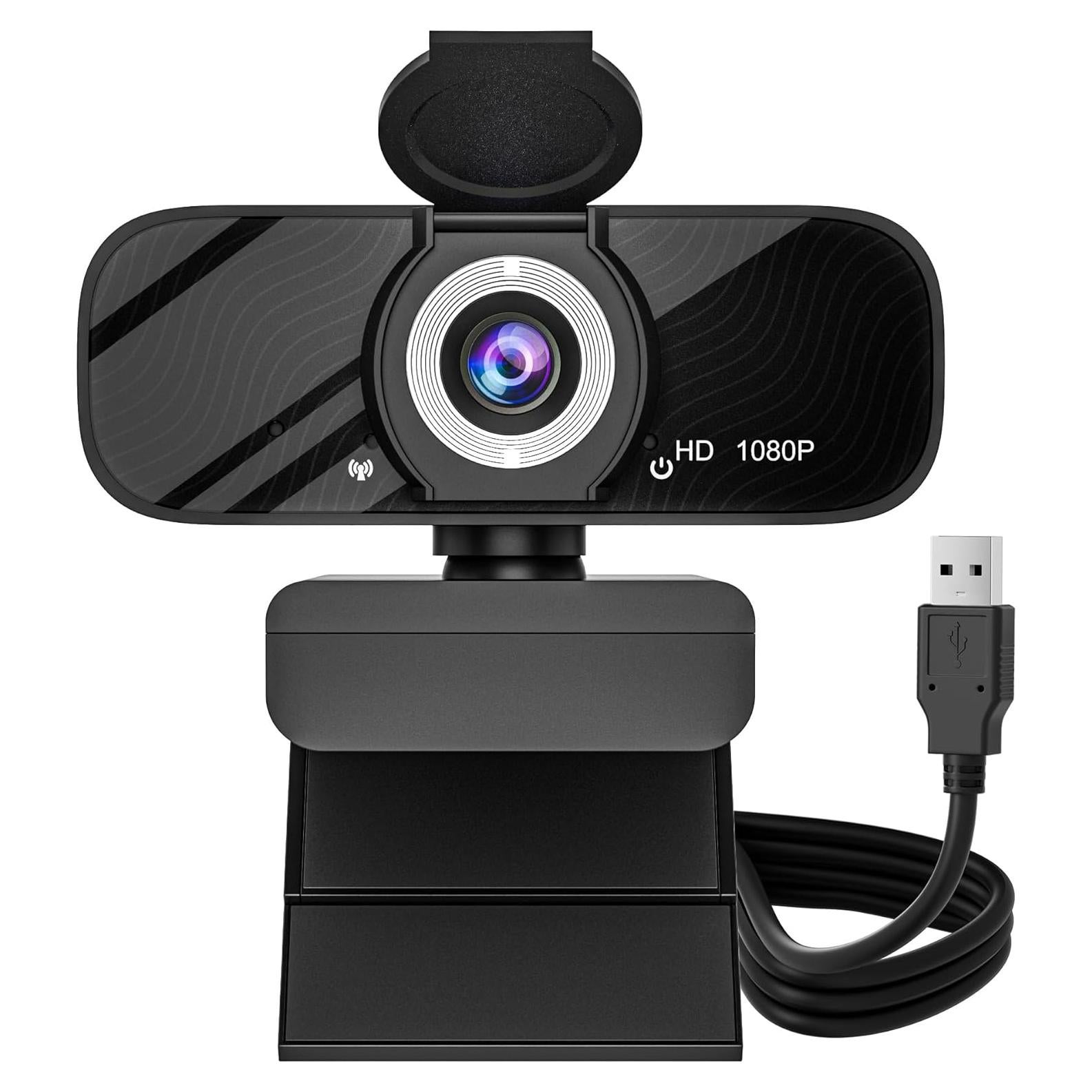 Cámara Web HD Gozvrpus 1080P con Micrófono y Trípode