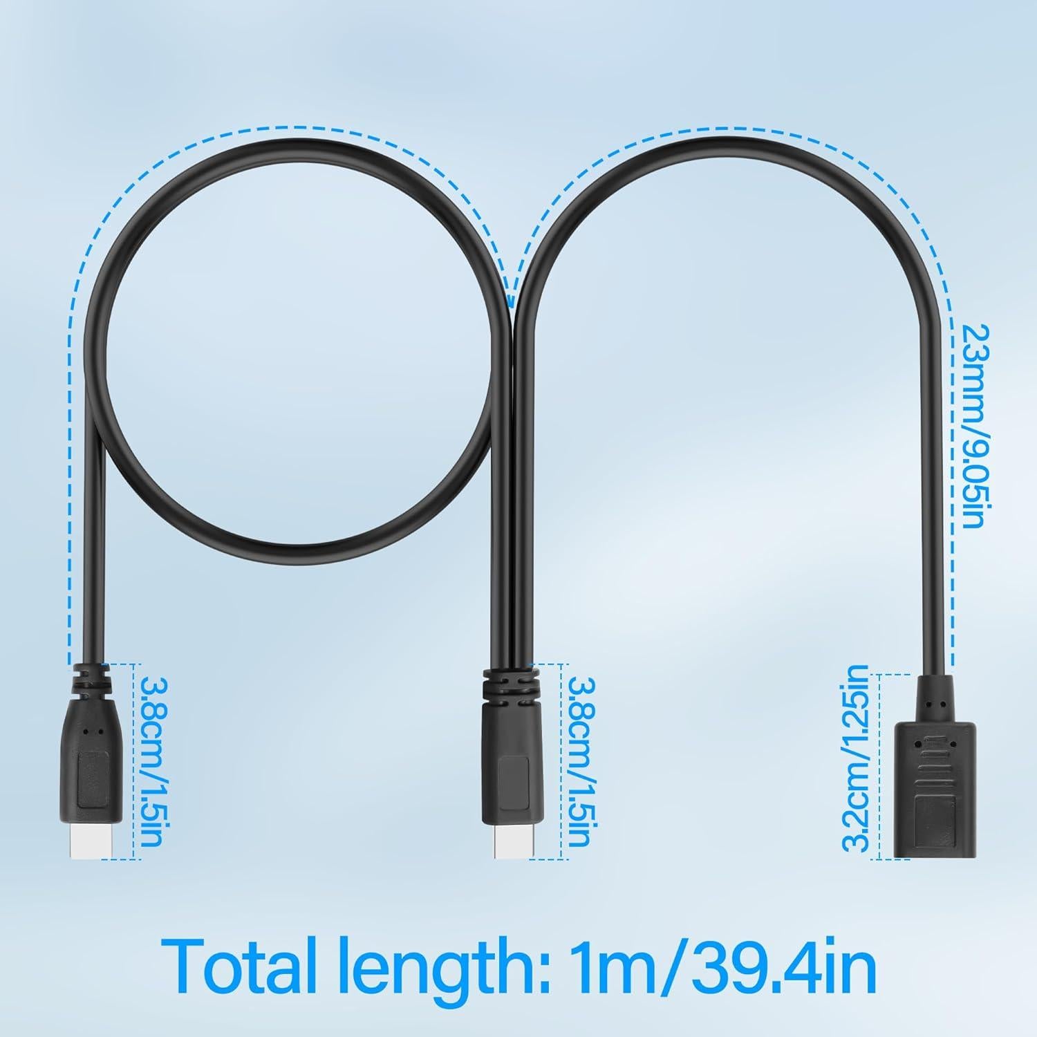 Cable Adaptador USB C 2 en 1 con Tarjeta de Sonido 1m