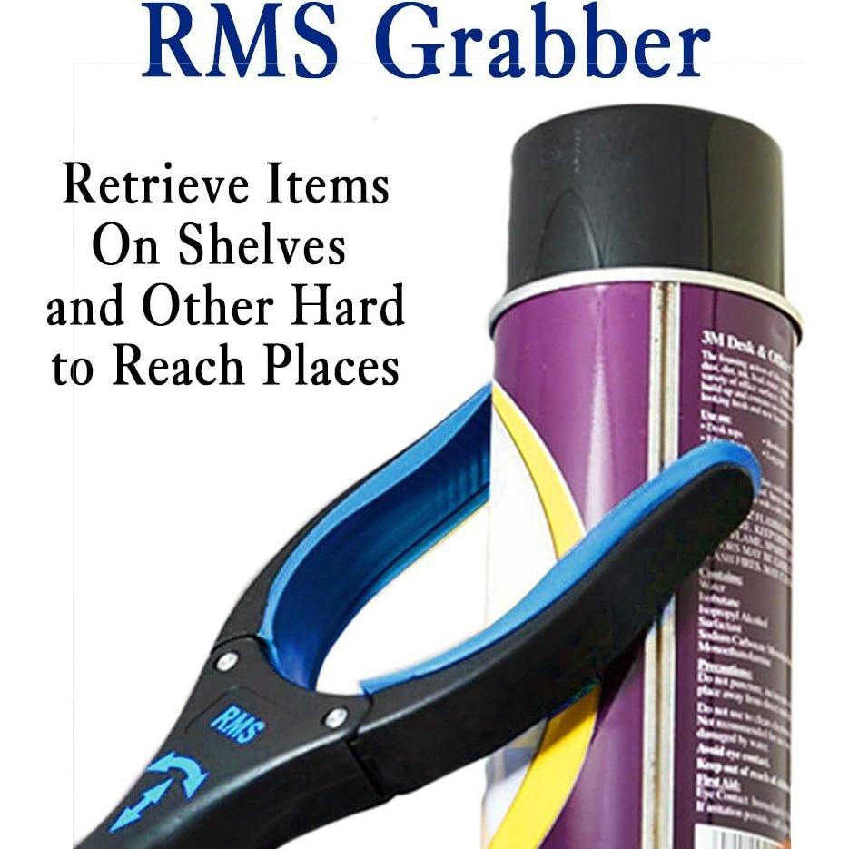 Agarrador Extra Largo RMS 86 cm con Mandíbula Giratoria - Azul