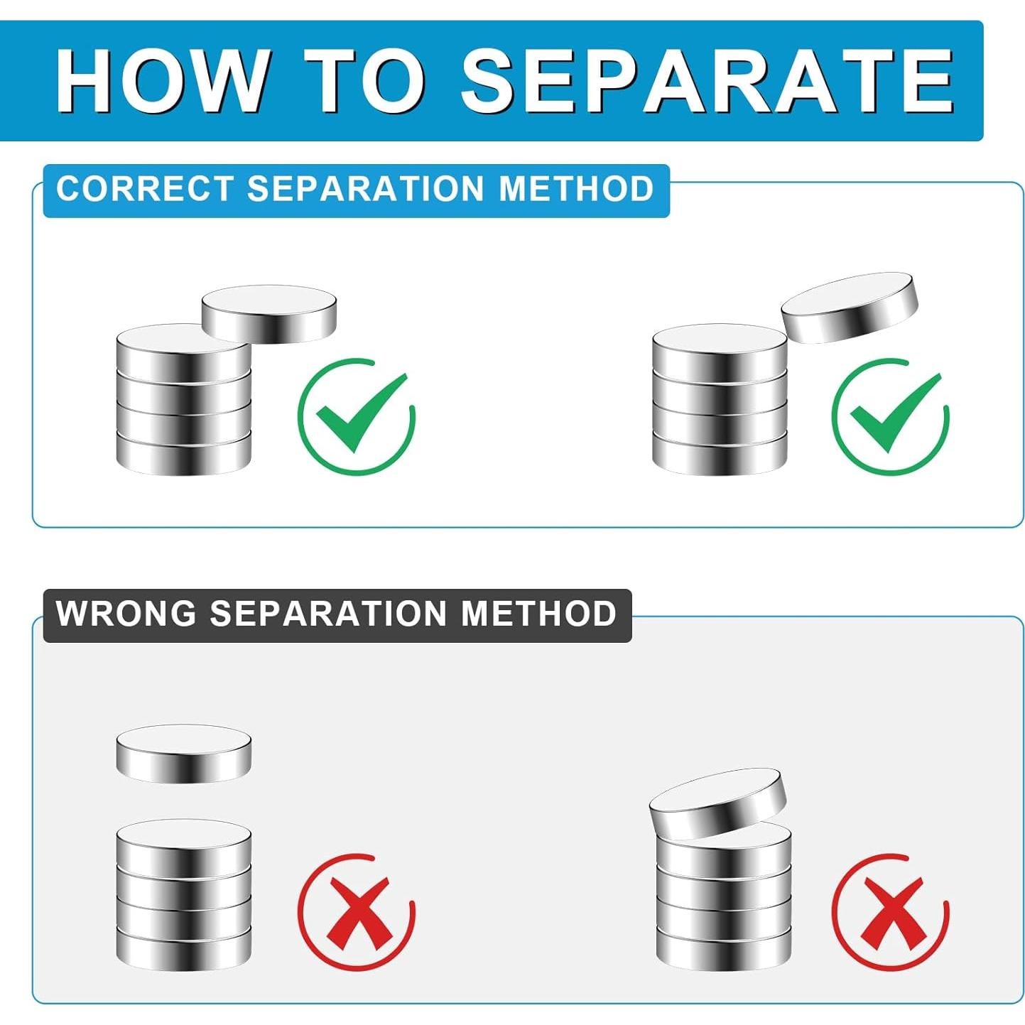 Imán Neodimio BEST CHOICE 5x2mm 240 Piezas para Manualidades