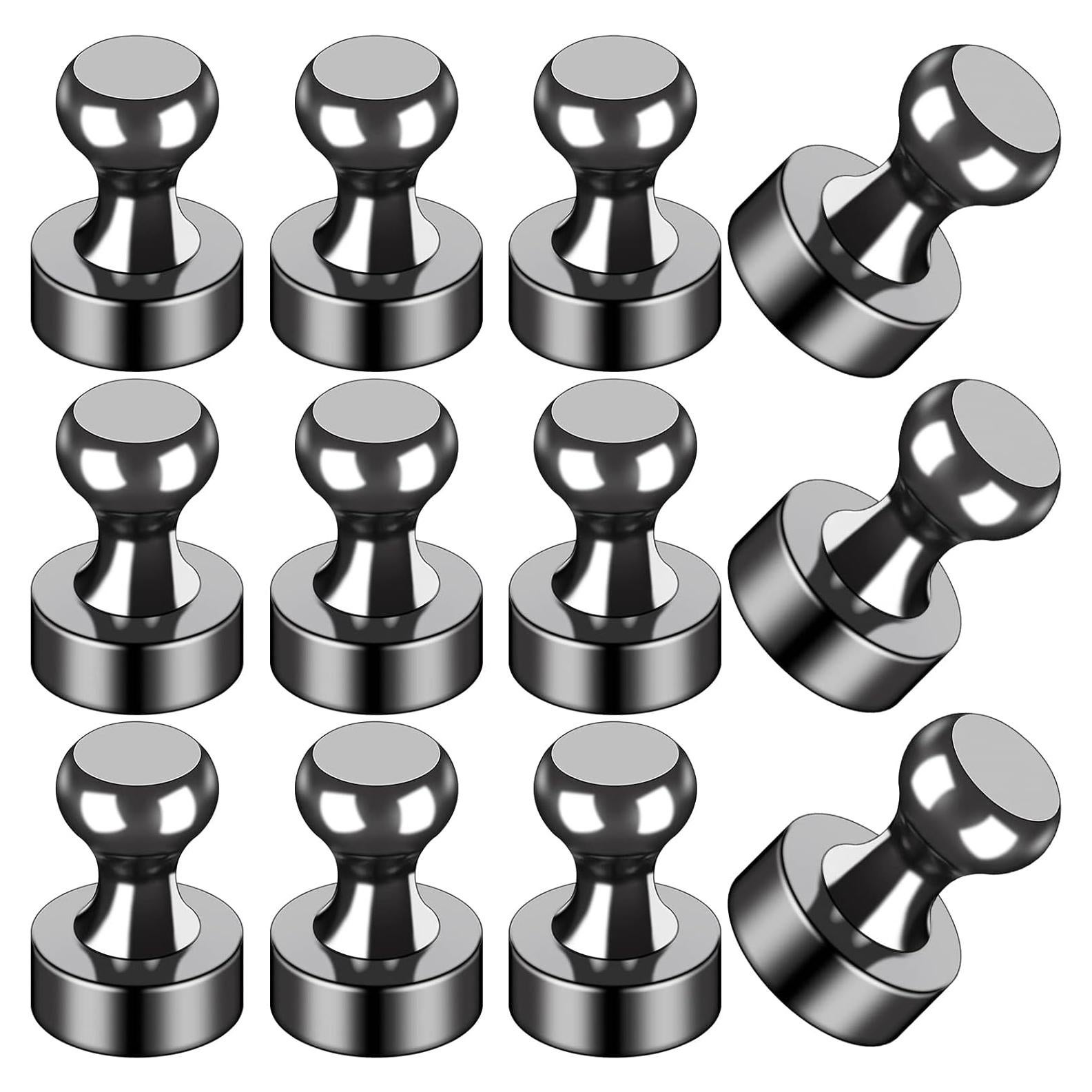 Imanes de Nevera LOVIMAG 12 Piezas Negros Fuertes