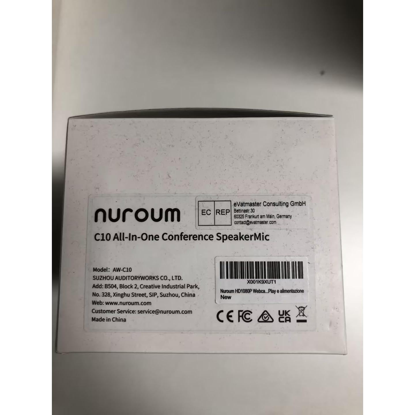Cámara de Conferencia NUROUM C10 1080P con Micrófono y Altavoz