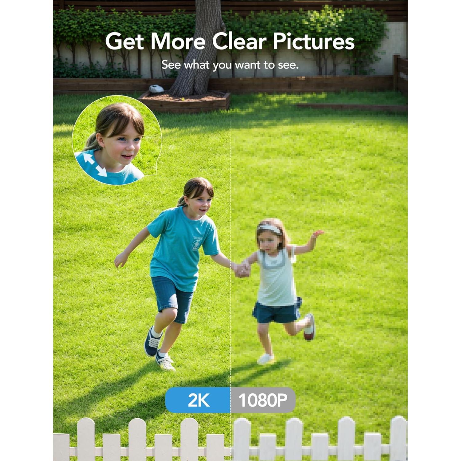 Cámara de Seguridad Exterior GNCC GT1PRO 2K IP65 con Audio