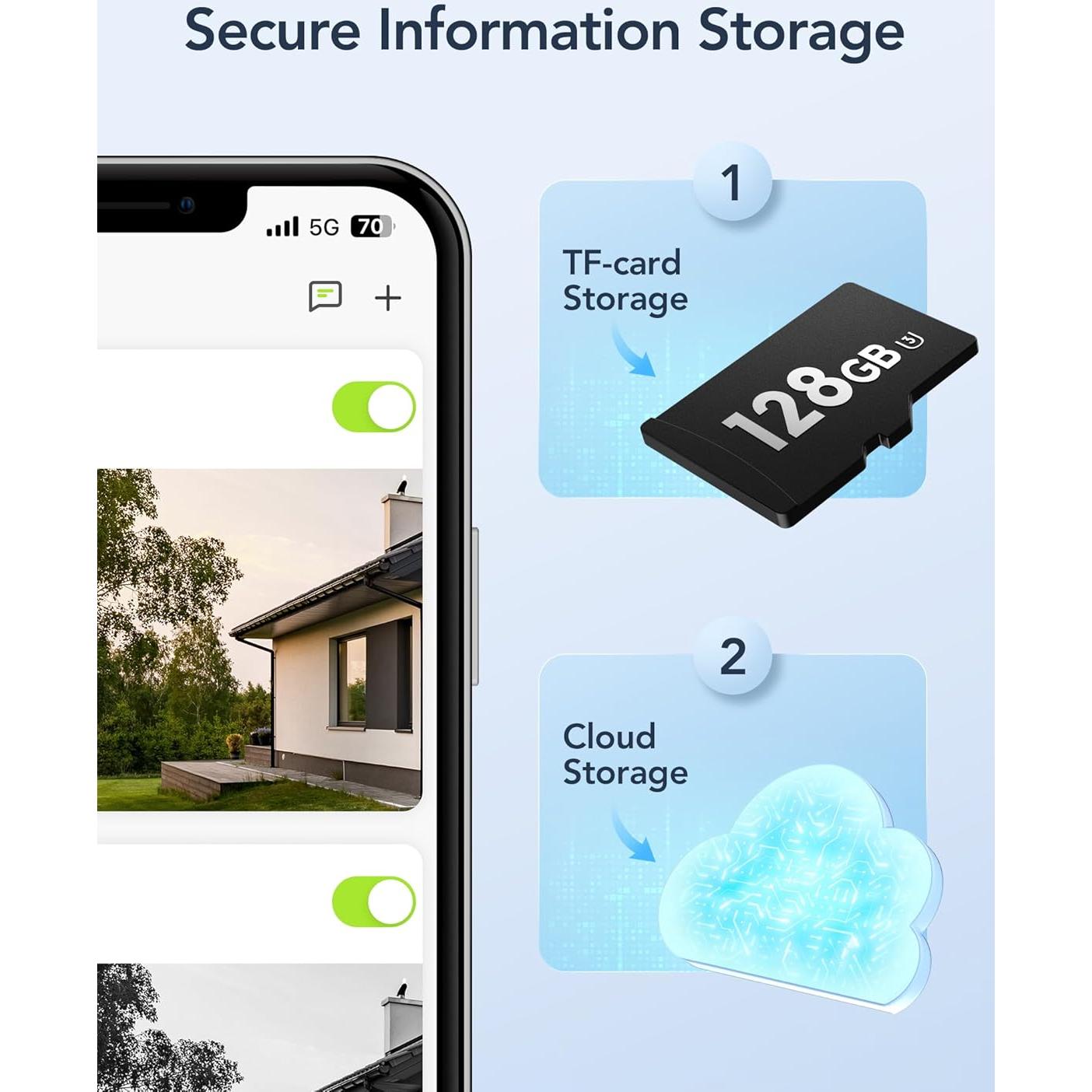 Cámara de Seguridad Exterior GNCC GT1PRO 2K IP65 con Audio