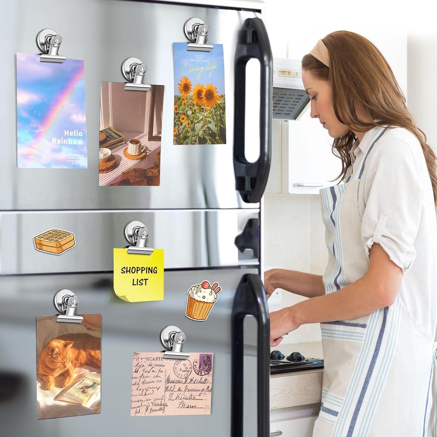 Paquete de 20 Imanes de Nevera WUDIME Clips Magnéticos