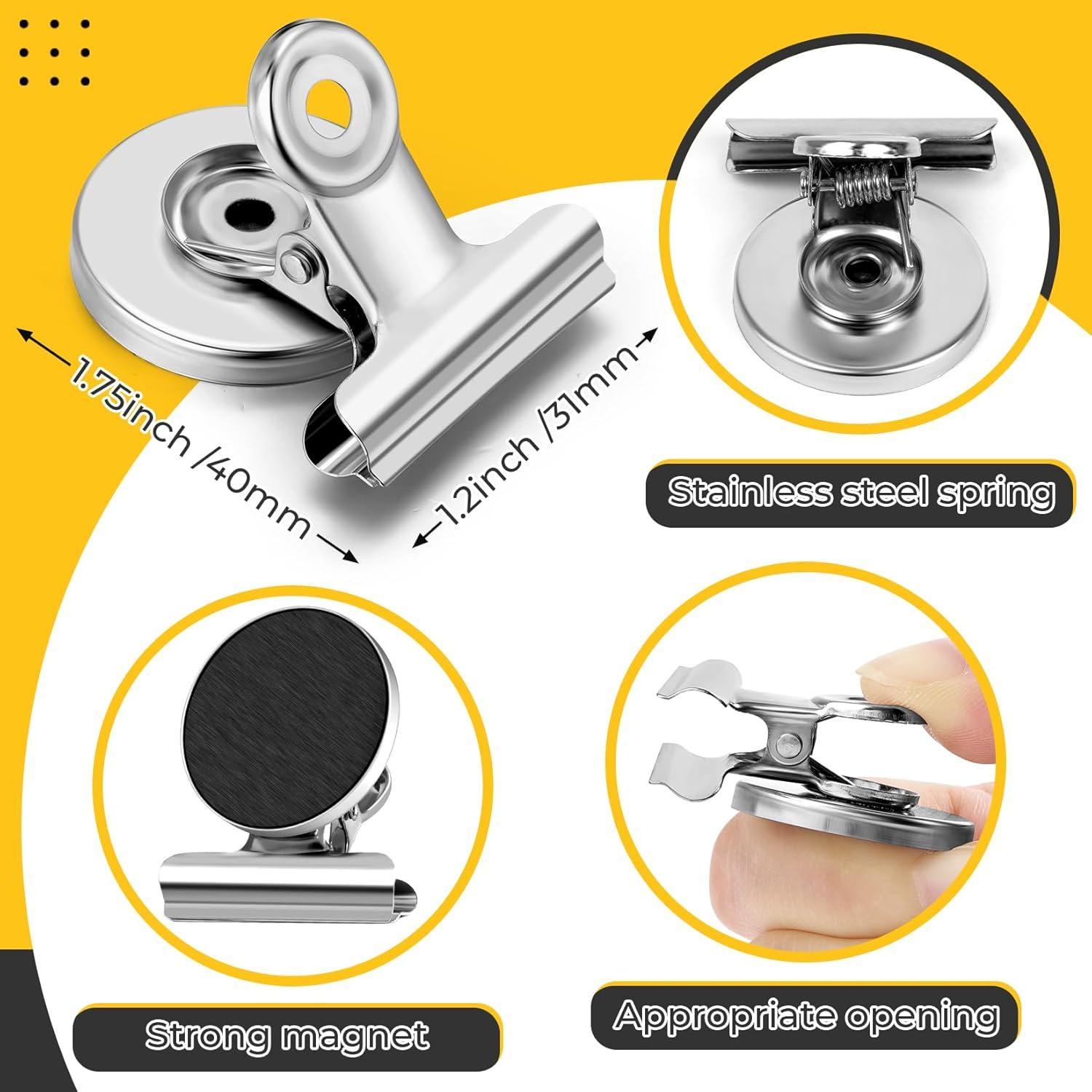 Paquete de 20 Imanes de Nevera WUDIME Clips Magnéticos