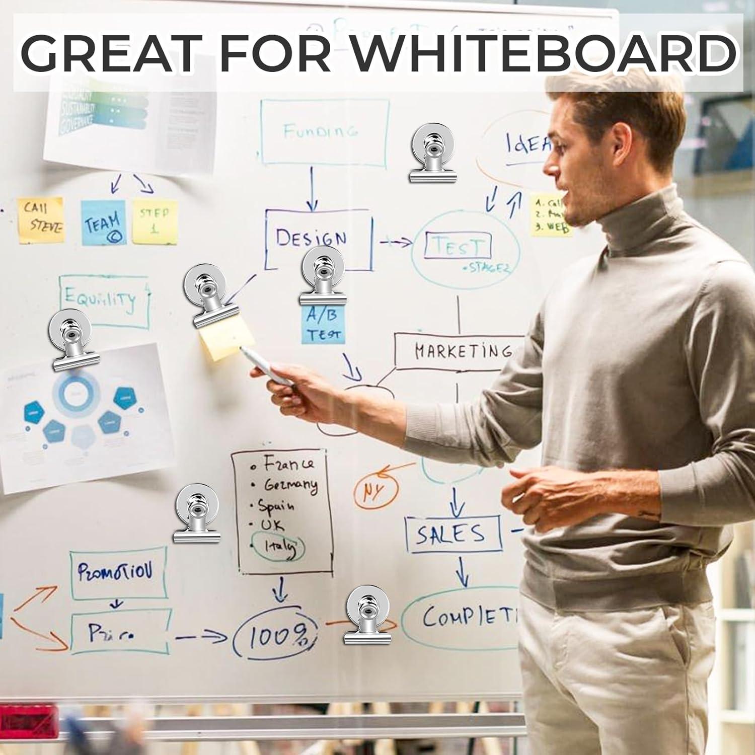 Paquete de 20 Imanes de Nevera WUDIME Clips Magnéticos