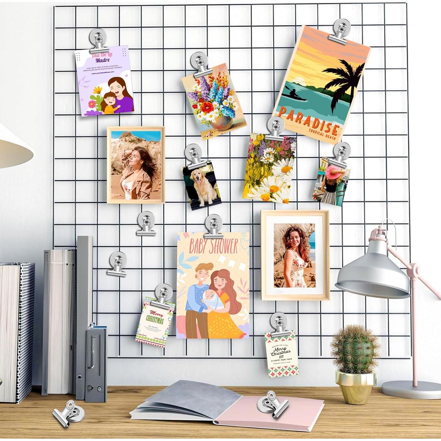 Paquete de 20 Imanes de Nevera WUDIME Clips Magnéticos