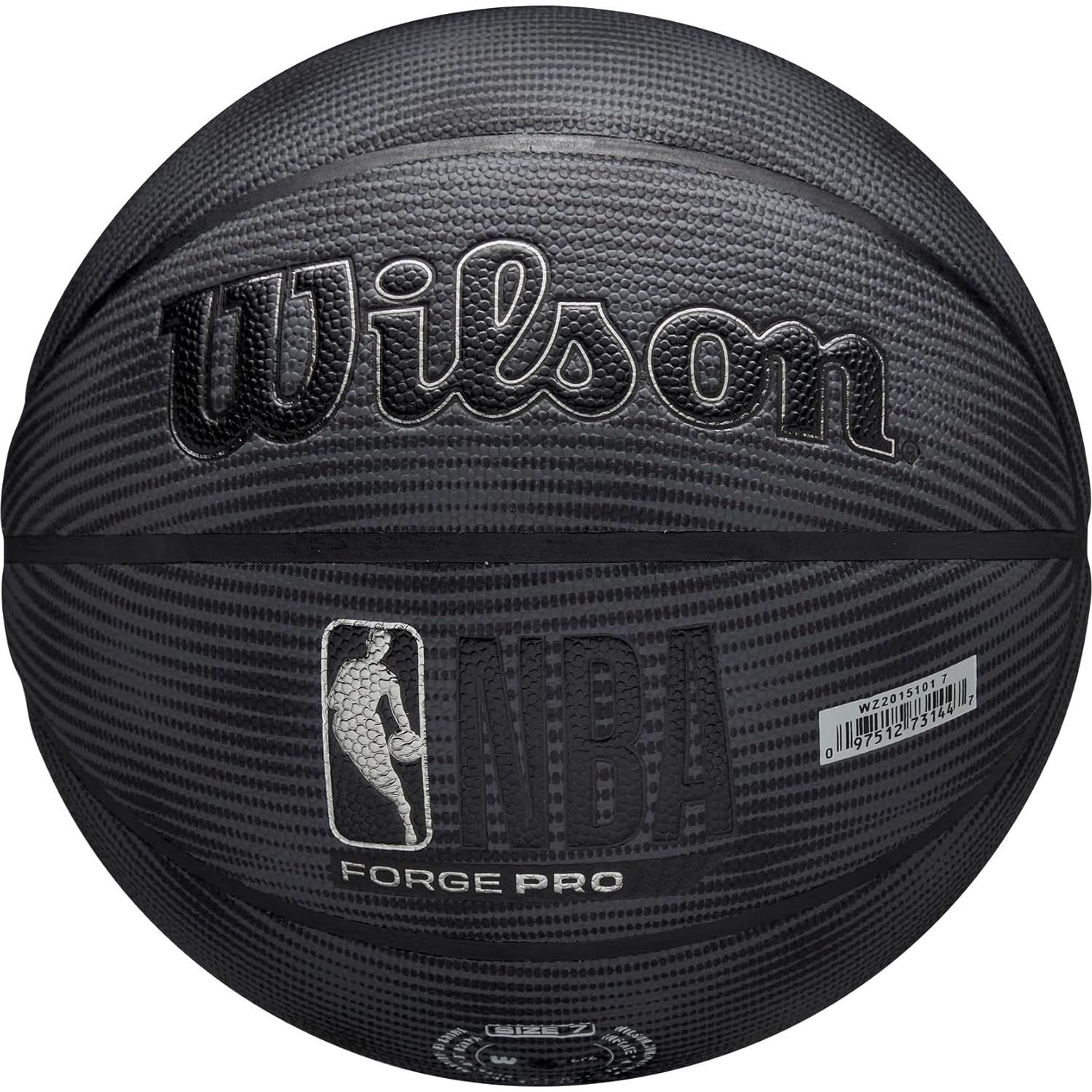 Balón de Baloncesto WILSON NBA Forge Pro Tamaño 7 Negro