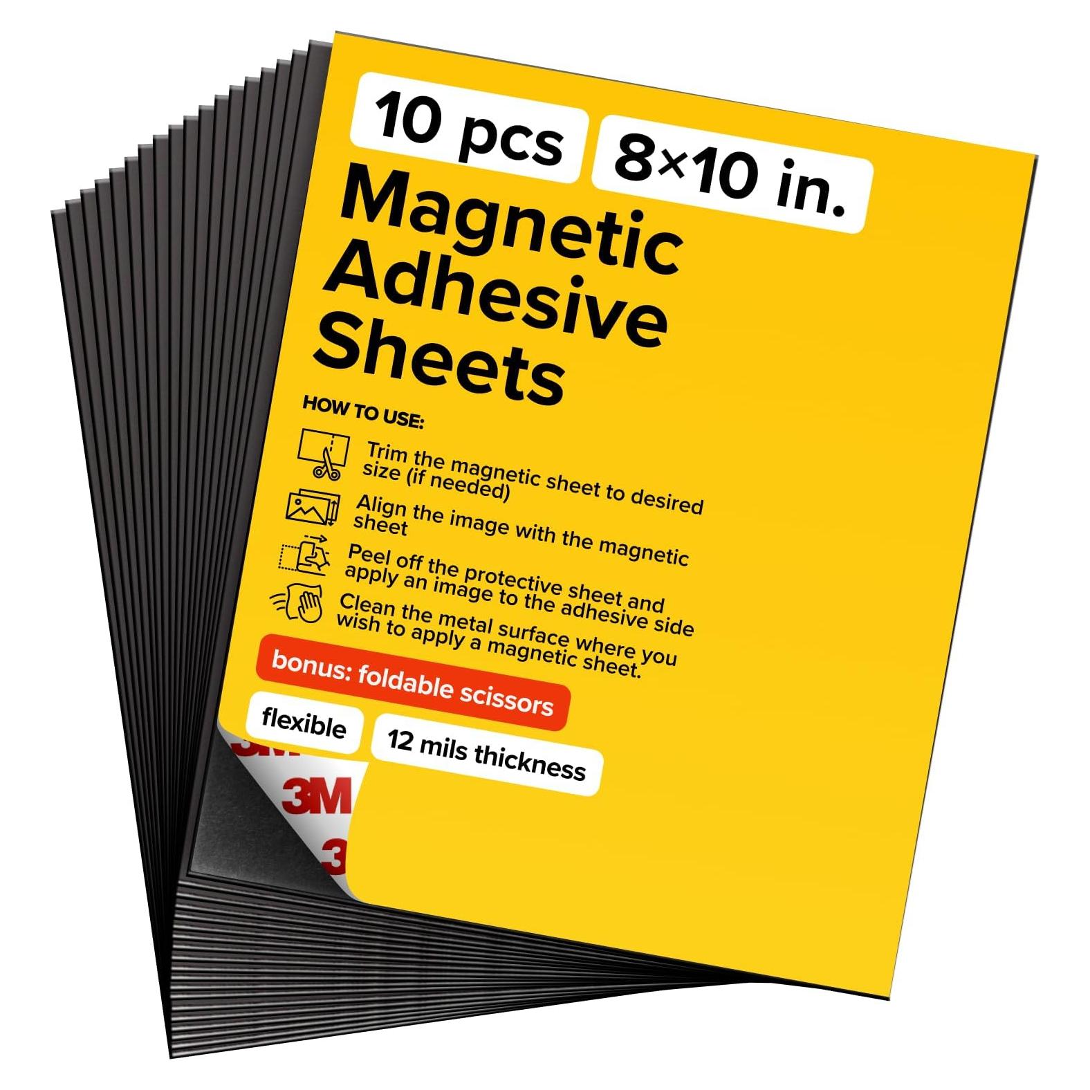 Hojas Magnéticas Adhesivas X-bet 20x25 cm Paquete de 10