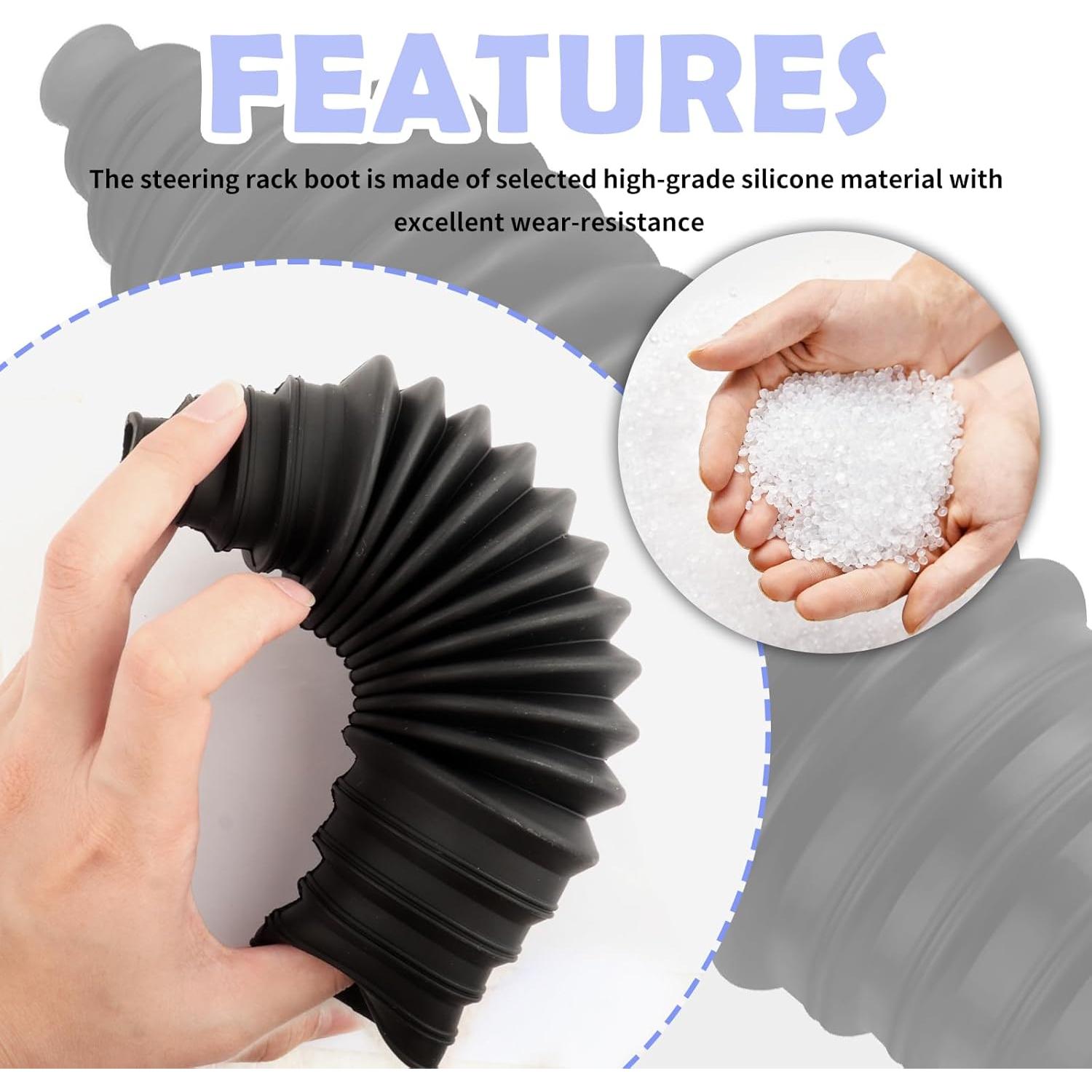 Kit de Bota de Barra de Dirección KIFIDAN - Silicón Impermeable