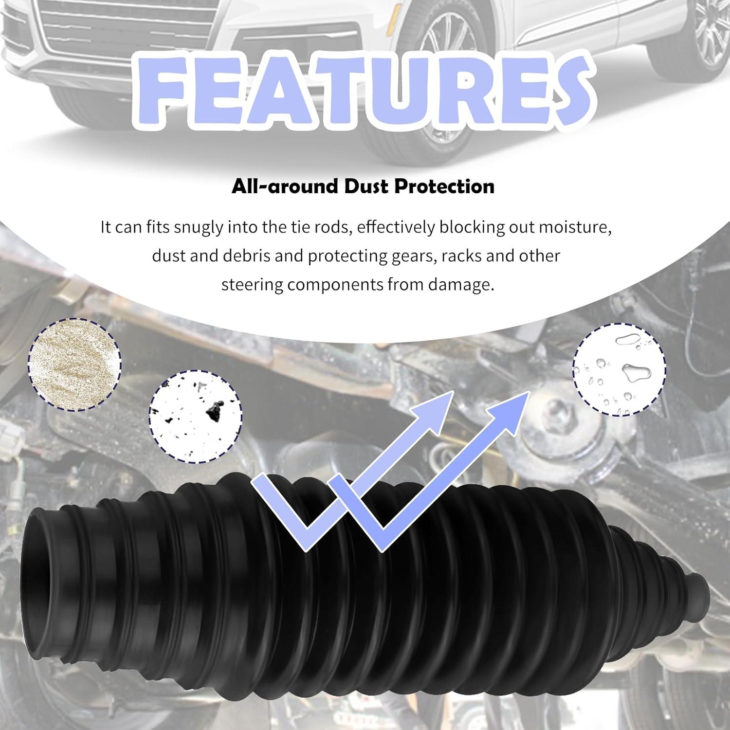 Kit de Bota de Barra de Dirección KIFIDAN - Silicón Impermeable