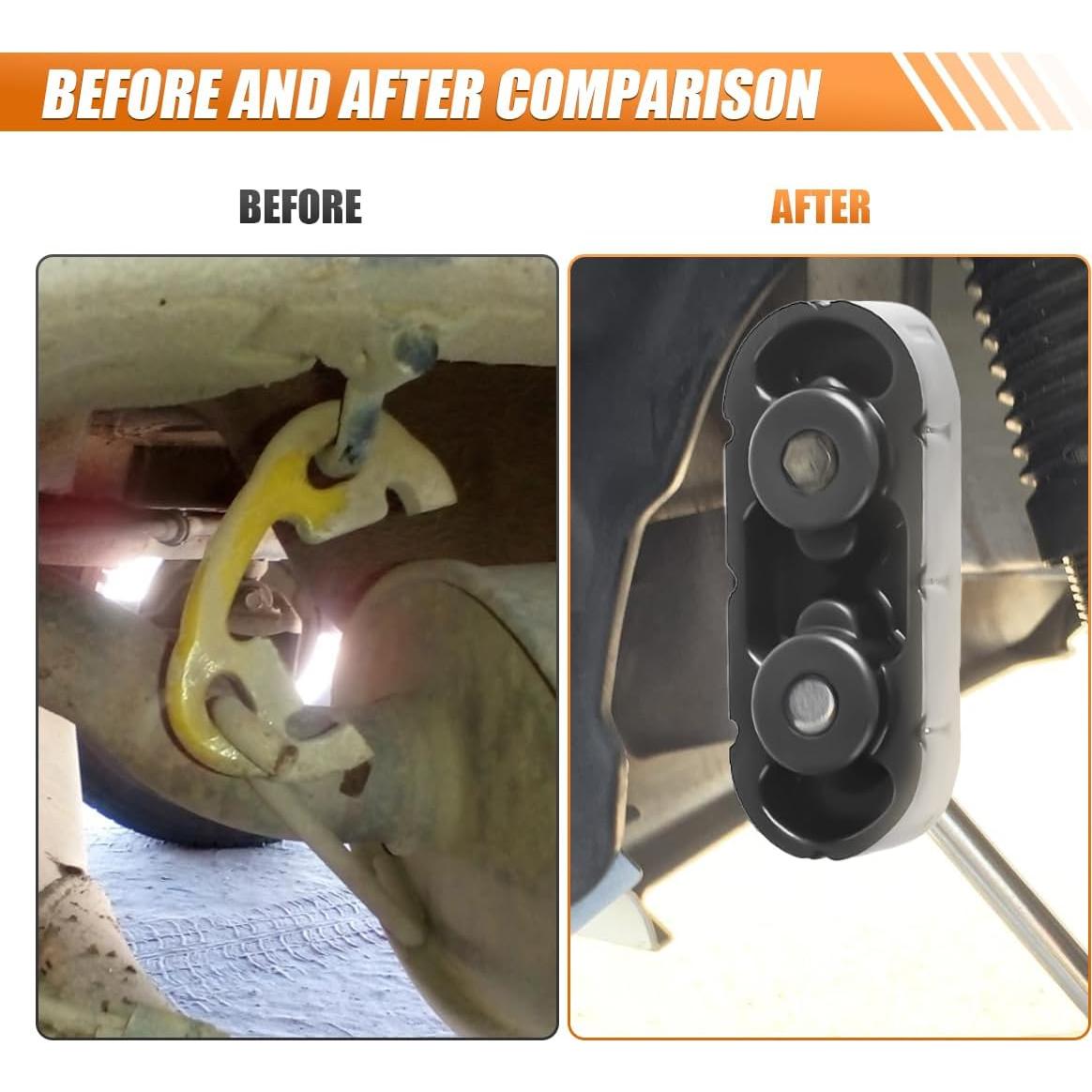 Soporte de Goma para Escape BDZMC 2 Agujeros 11.2x4.6cm