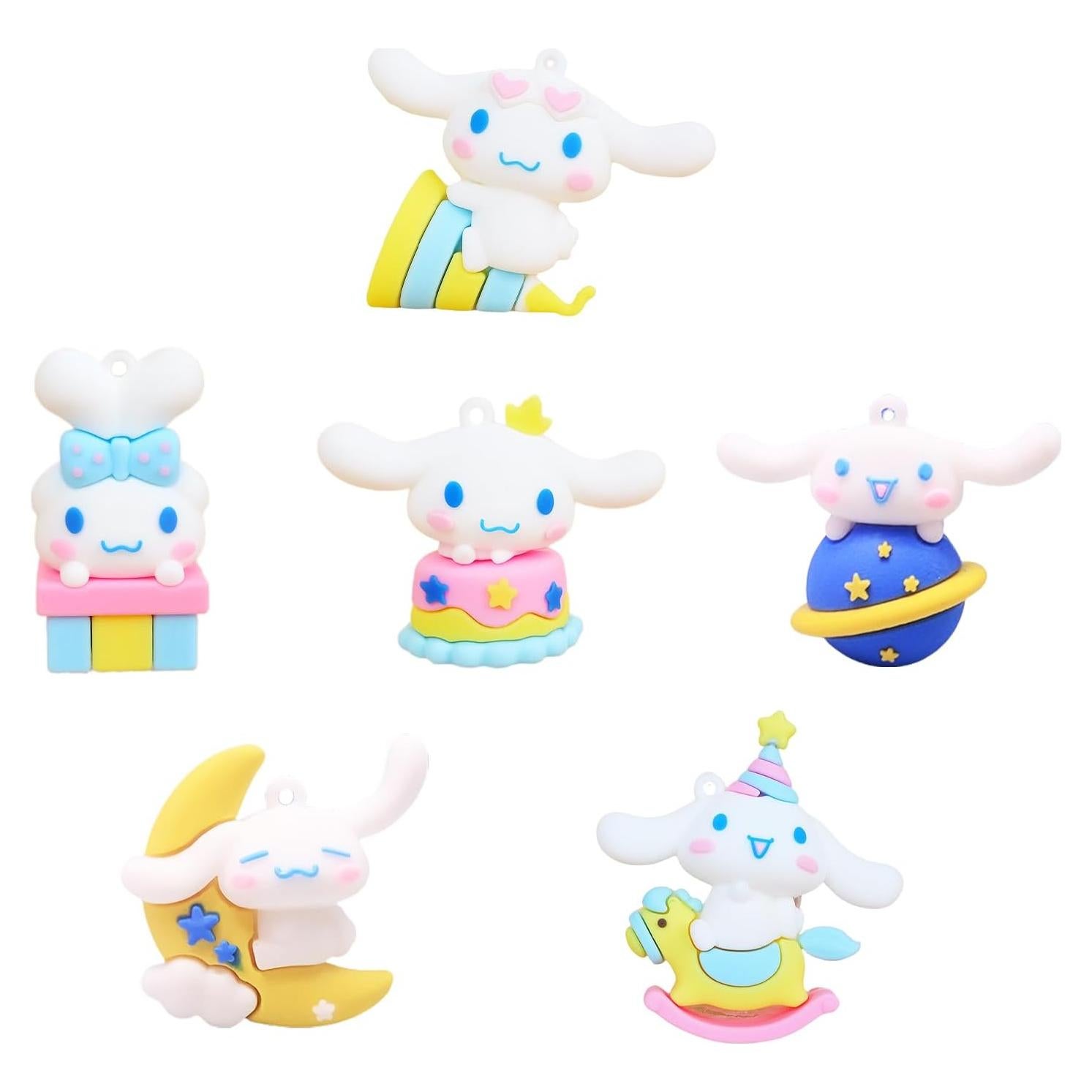 Juego de Adornos de Pastel Kawaii Educatgame - 6 Figuras Anime