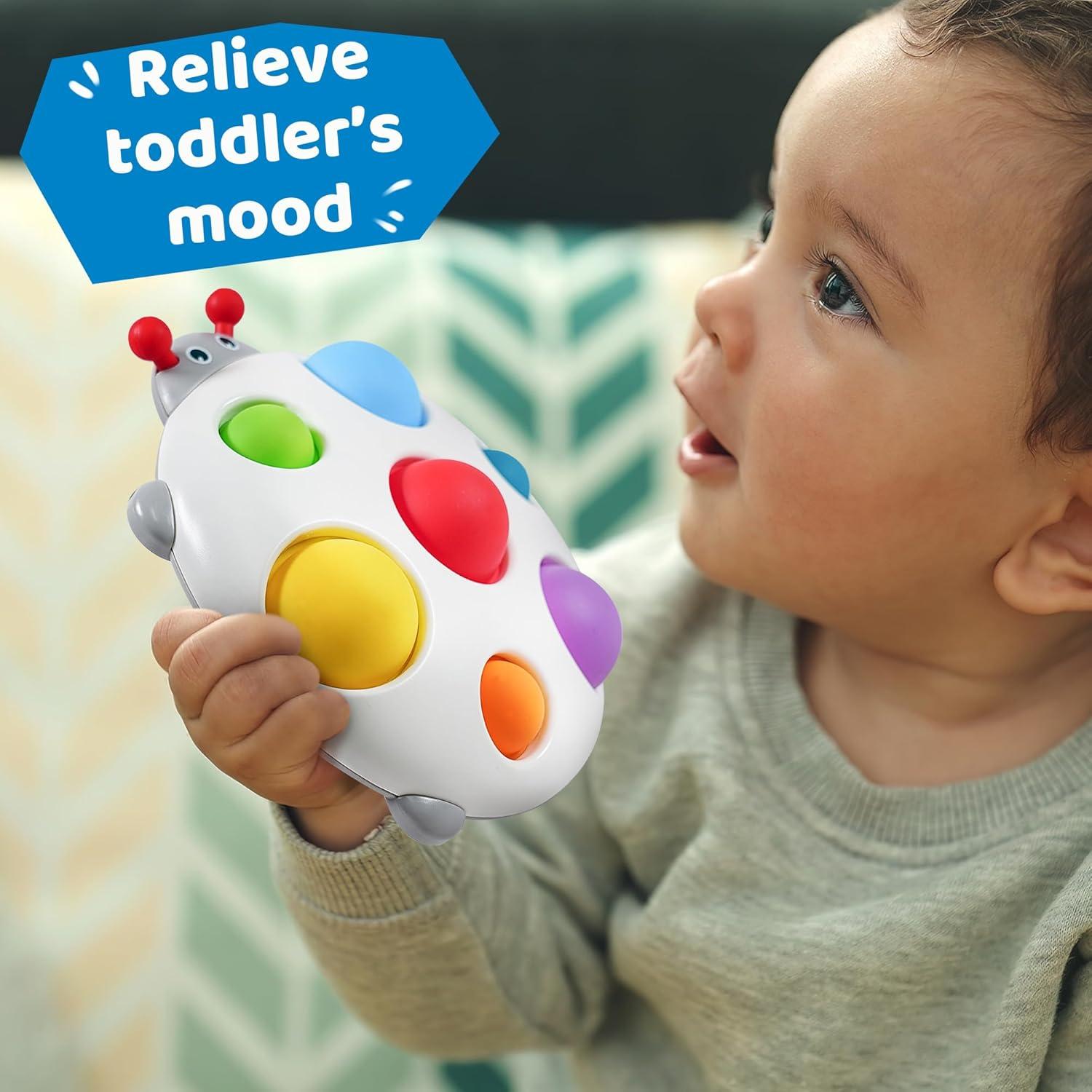 Juguete Sensorial LiKee Mariquita 3D para Bebés 10+ Meses