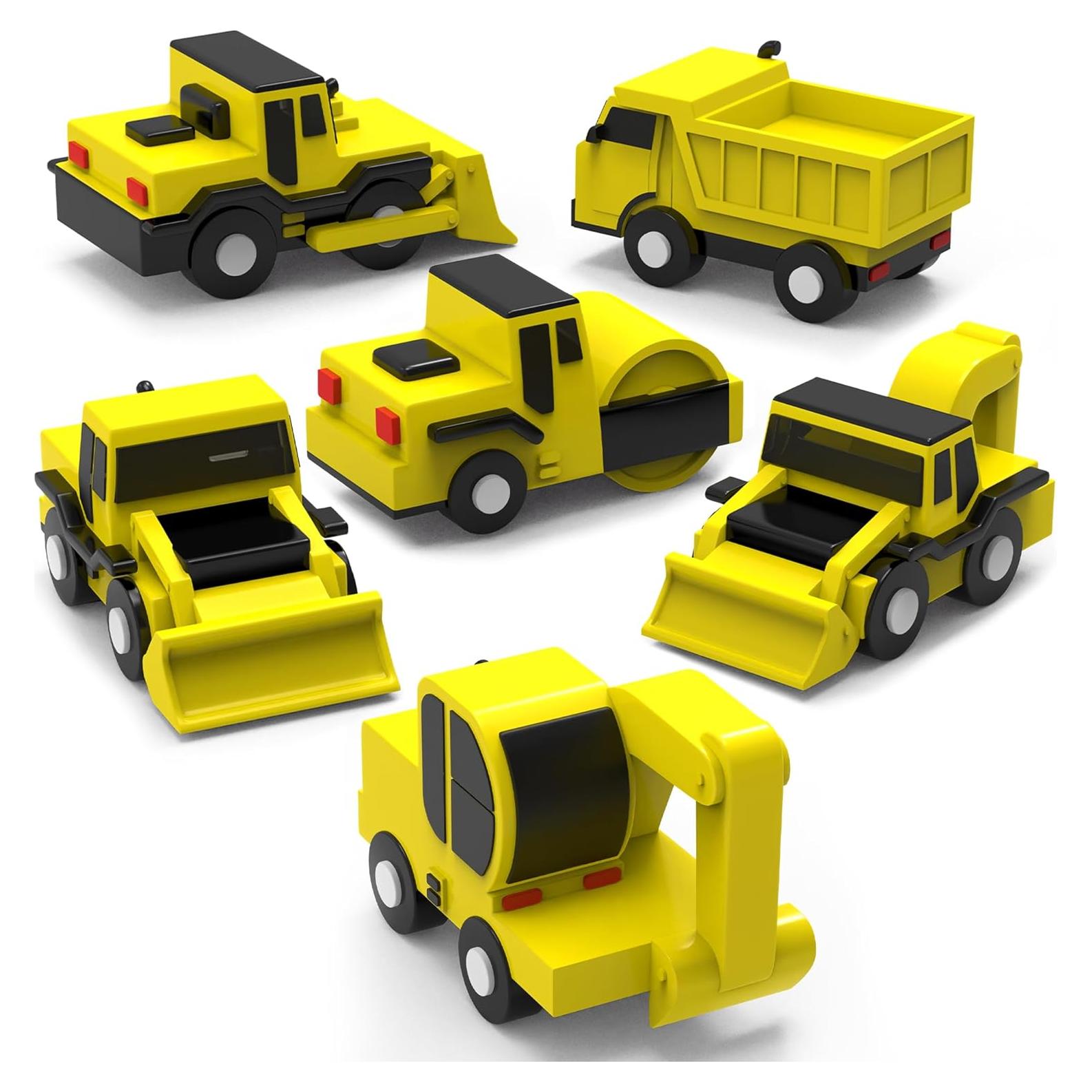 Juguetes de baño Tub Works® Camiones de Construcción - 6 Piezas