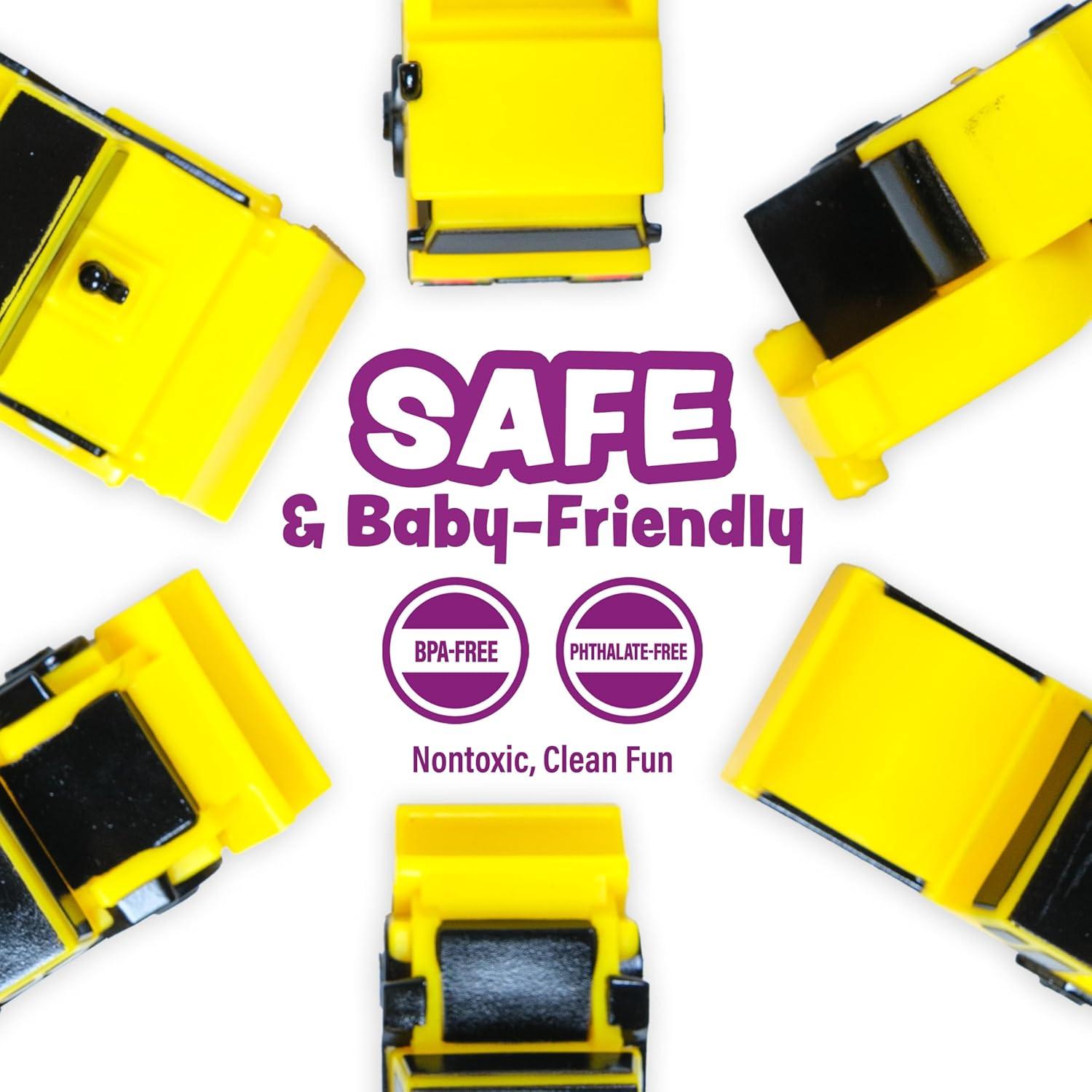 Juguetes de baño Tub Works® Camiones de Construcción - 6 Piezas