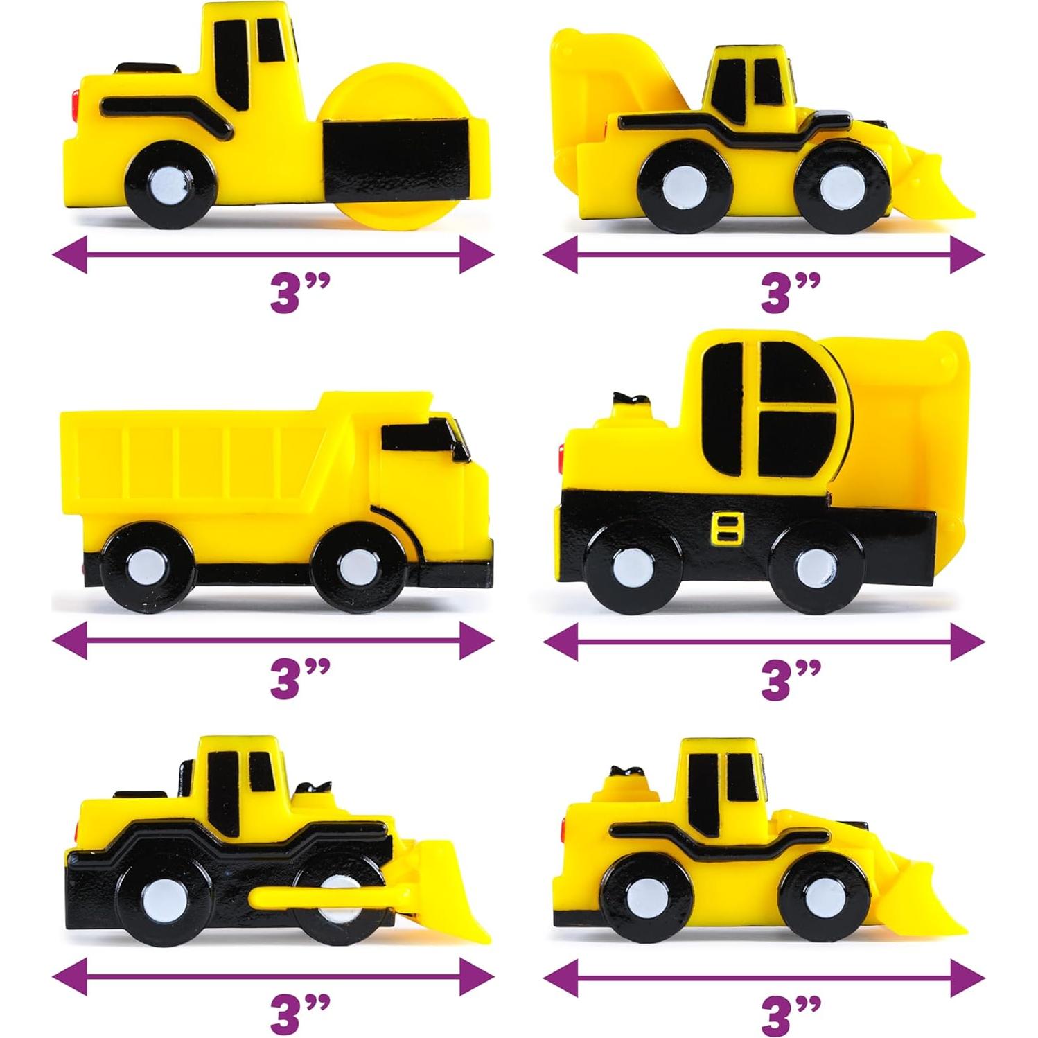Juguetes de baño Tub Works® Camiones de Construcción - 6 Piezas