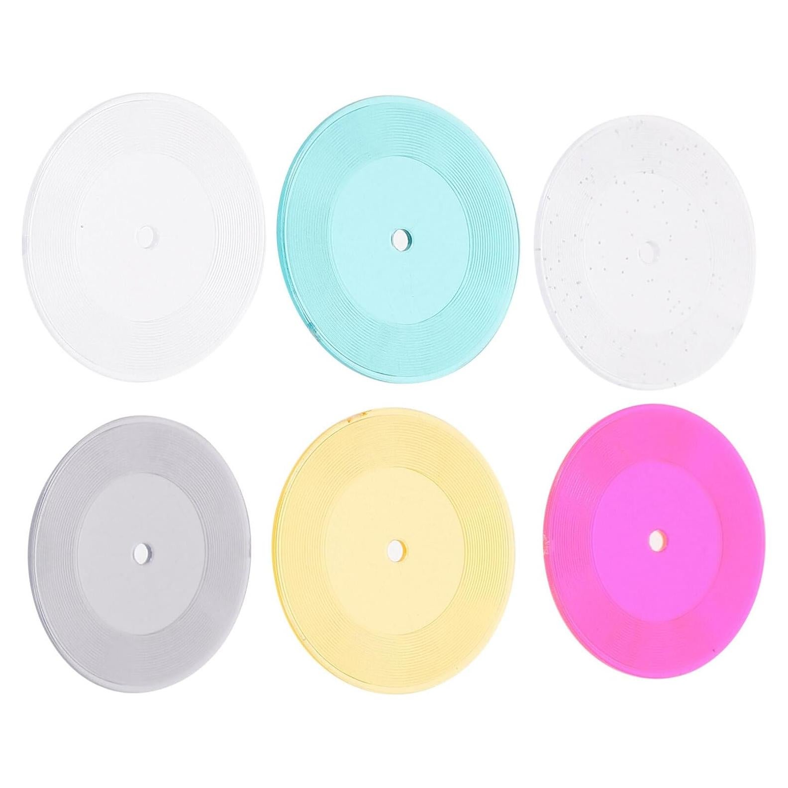 Mini Discos de Vinilo Aboofan 6pcs para Casa de Muñecas 1:12