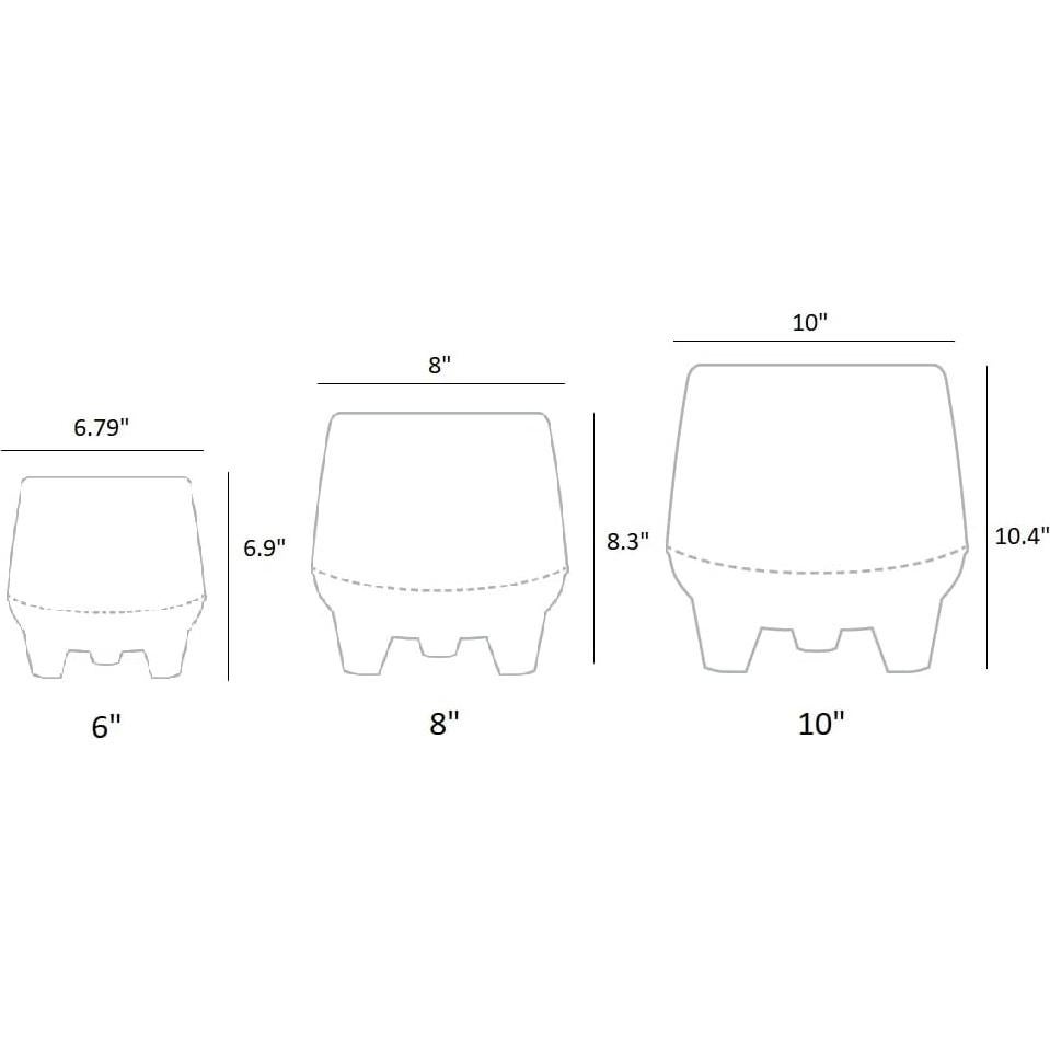 Maceta Autorriego El HC Companies 20 cm Greige Moderna
