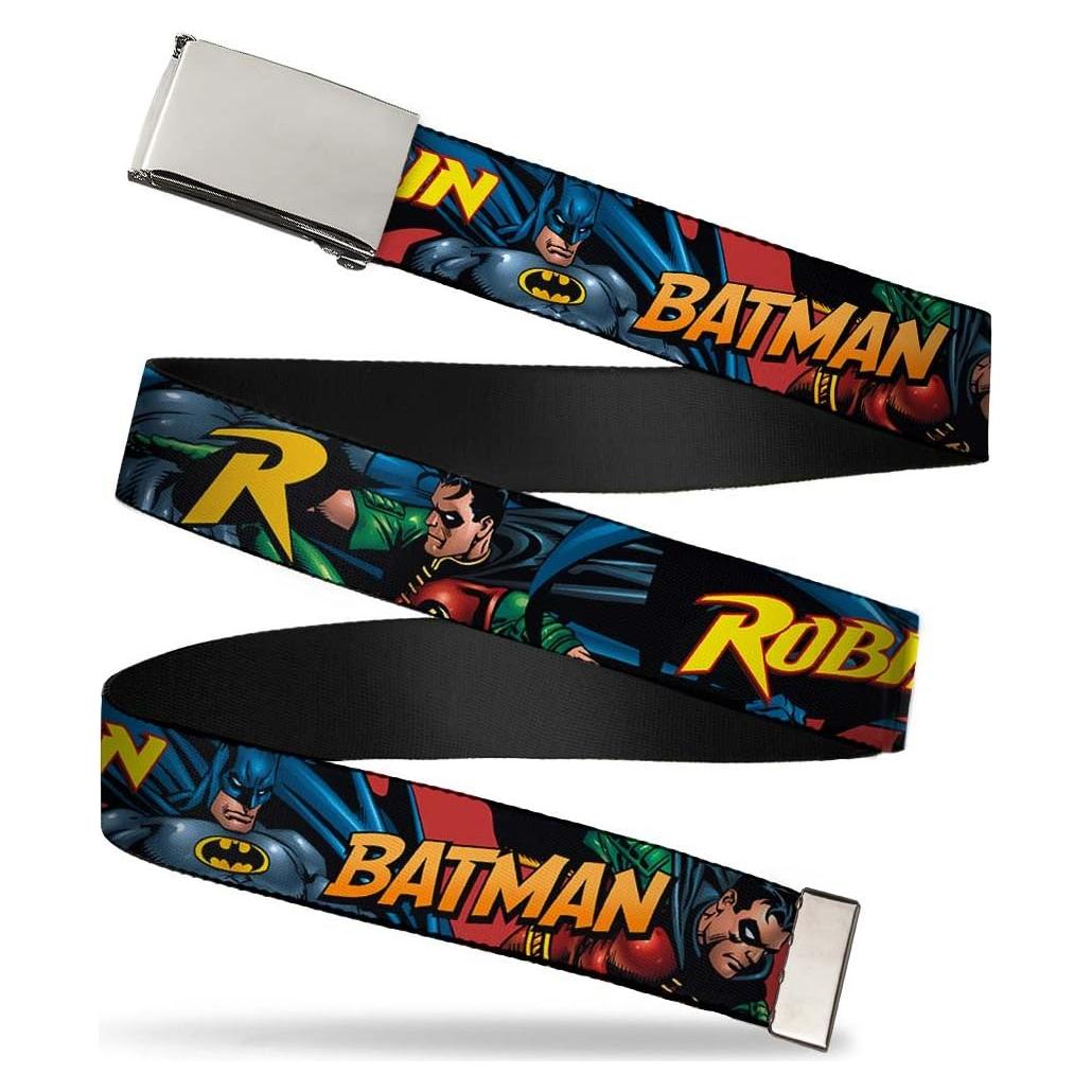 Cinturón Web Buckle-Down Batman y Robin 3.81 cm ancho