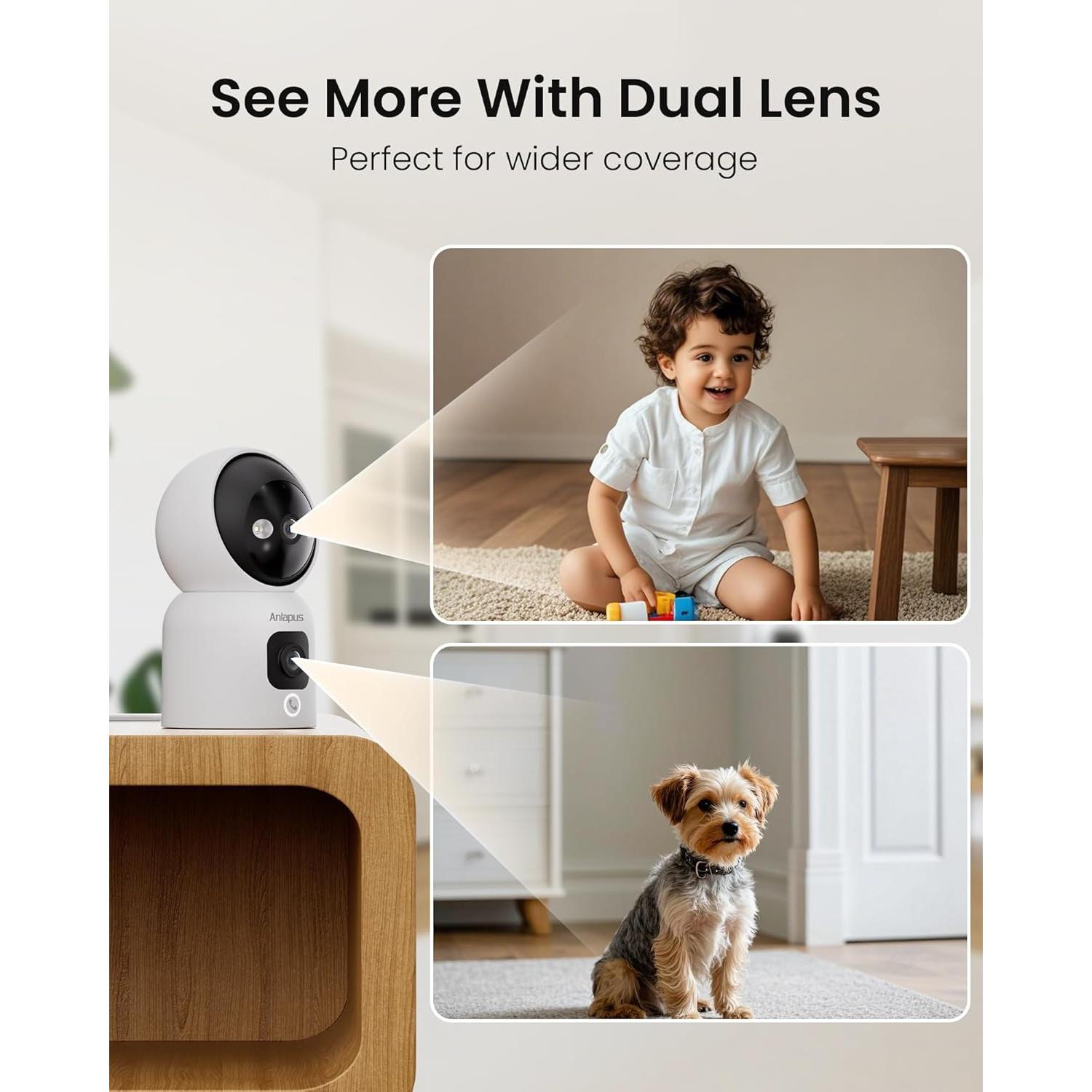 Cámara de Seguridad Anlapus C528 4MP Doble Lente WiFi