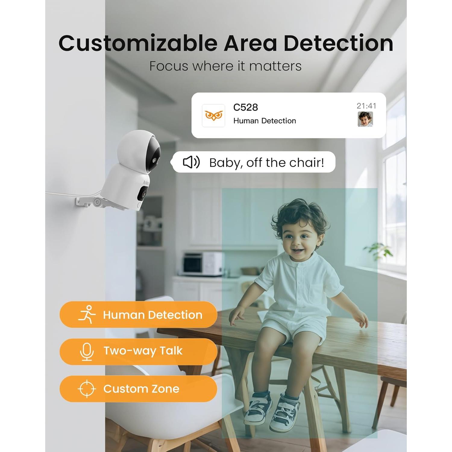 Cámara de Seguridad Anlapus C528 4MP Doble Lente WiFi
