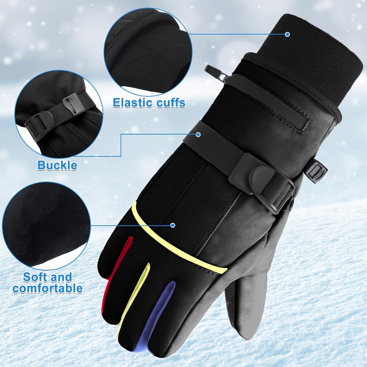 Guantes Eléctricos Calentados Lasnten para Niños 8-12 Años