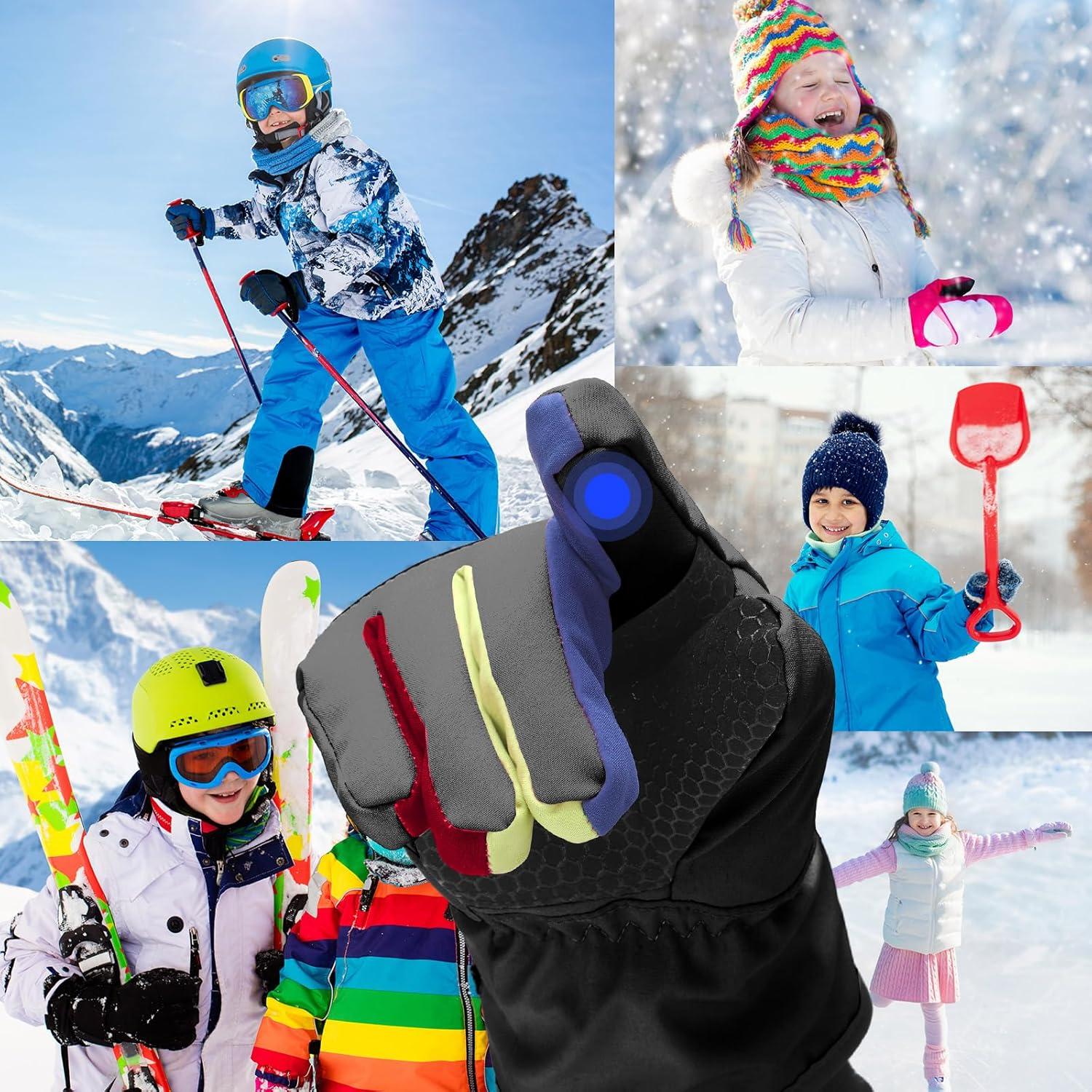 Guantes Eléctricos Calentados Lasnten para Niños 8-12 Años